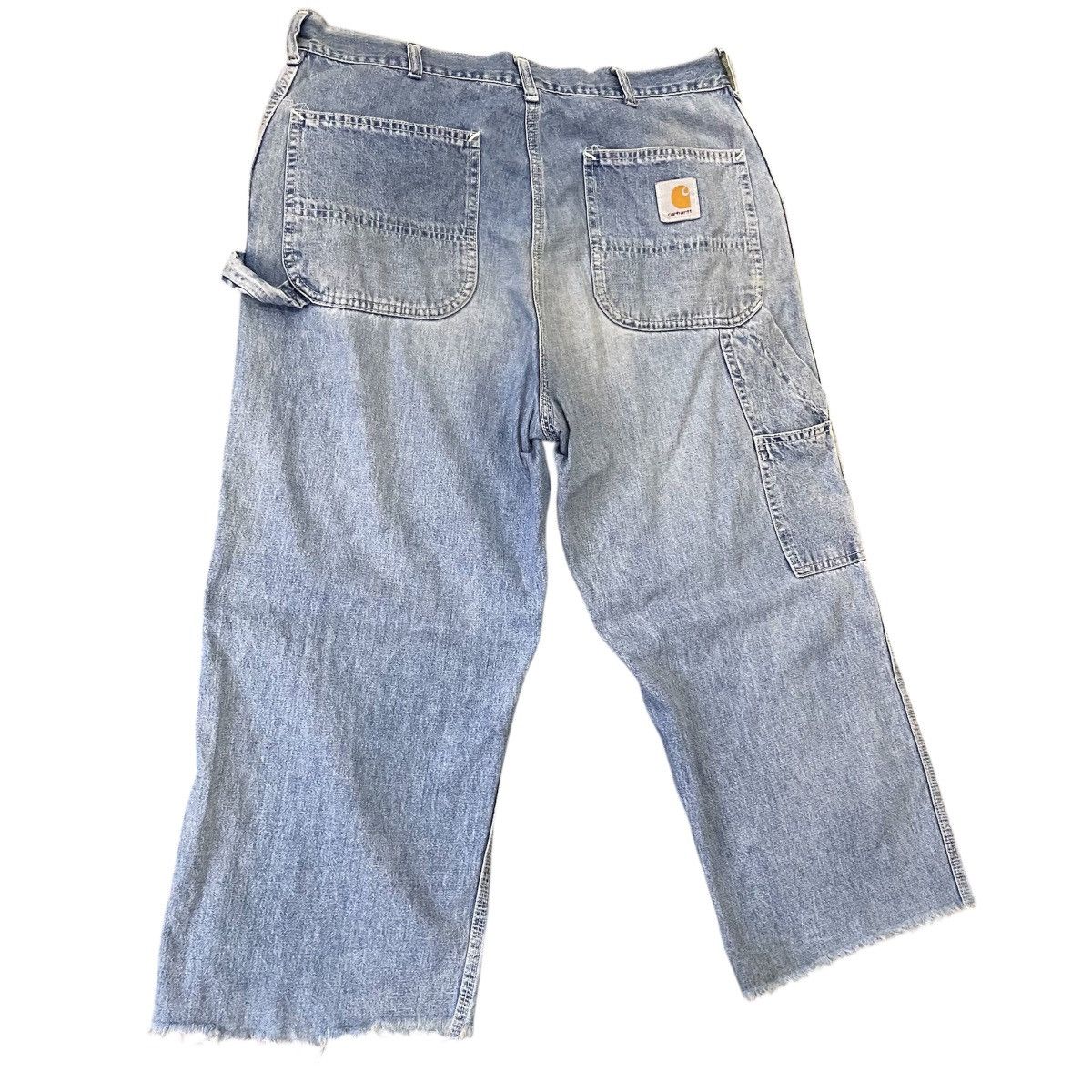 Carhartt Vintage Carhartt Carpenter Pants Light Wash Raw Hem Cropped Size US 34 / EU 50 - 6 Thumbnail