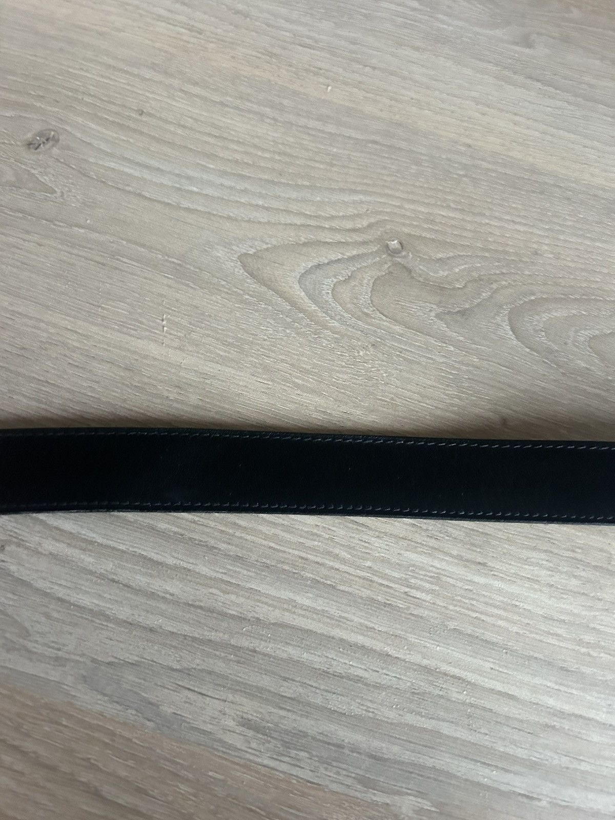 Gucci Vintage Gucci Black Belt with Gold-Tone Buckle – Size 95 Size 38 - 3 Thumbnail