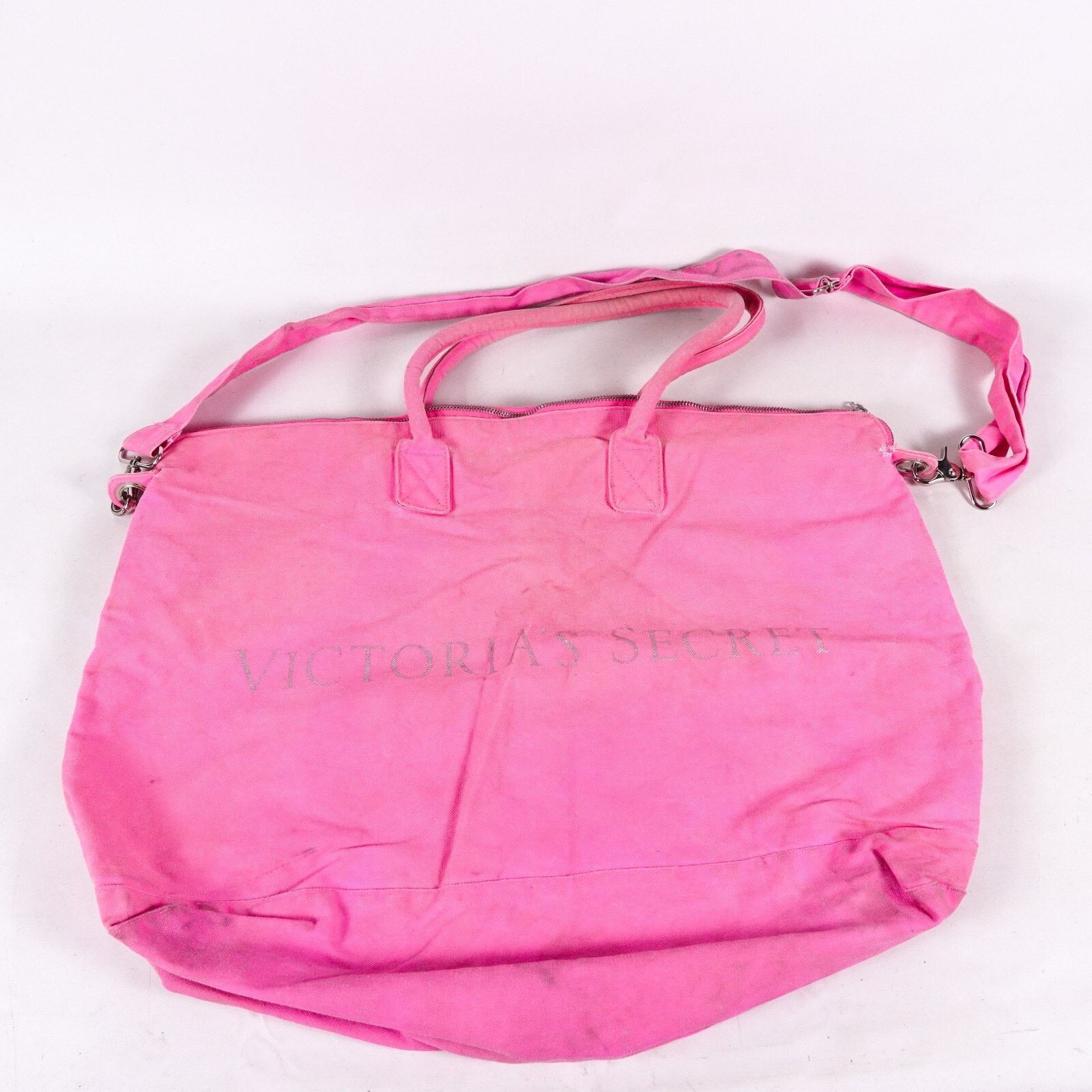 Victoria's Secret Victoria's Secret Pink Canvas Hand Bag Satchel Beach Tote Size ONE SIZE - 1 Thumbnail