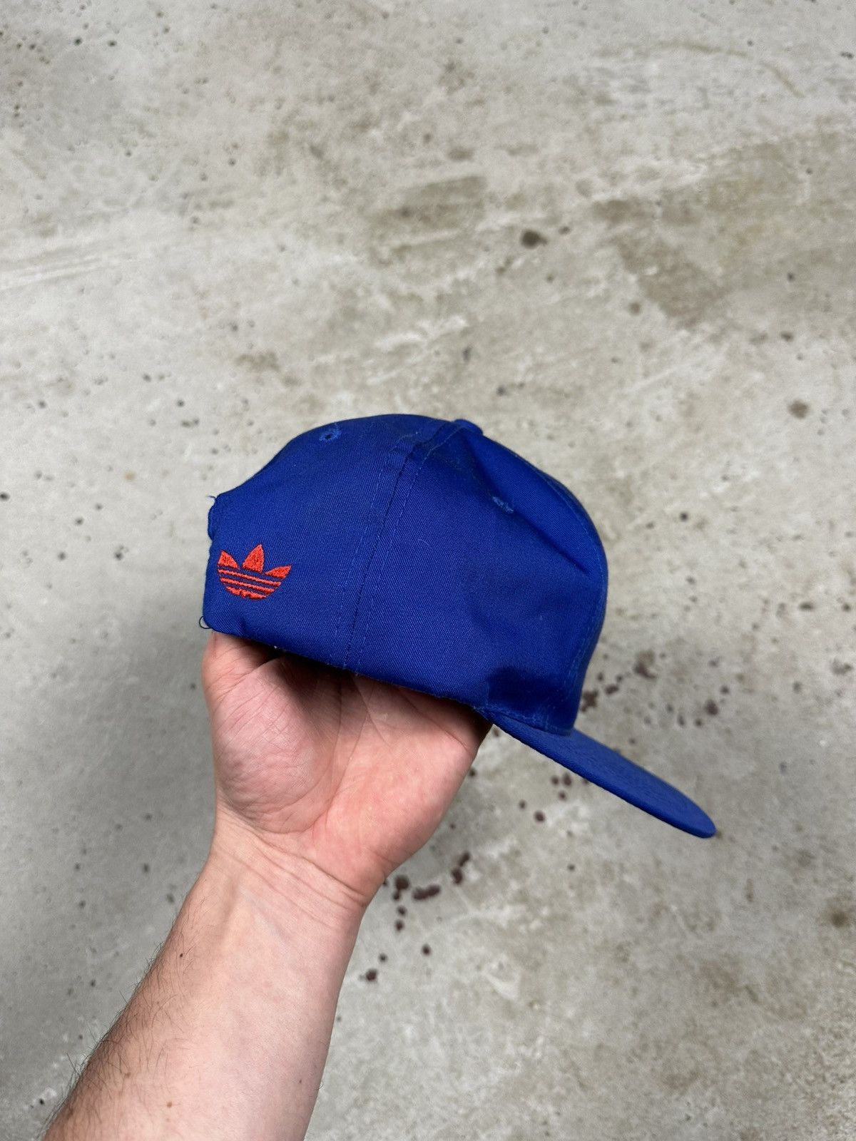 Adidas Vintage 90s Adidas x Bayern Munich Blue Hat Cap Size ONE SIZE - 7 Thumbnail