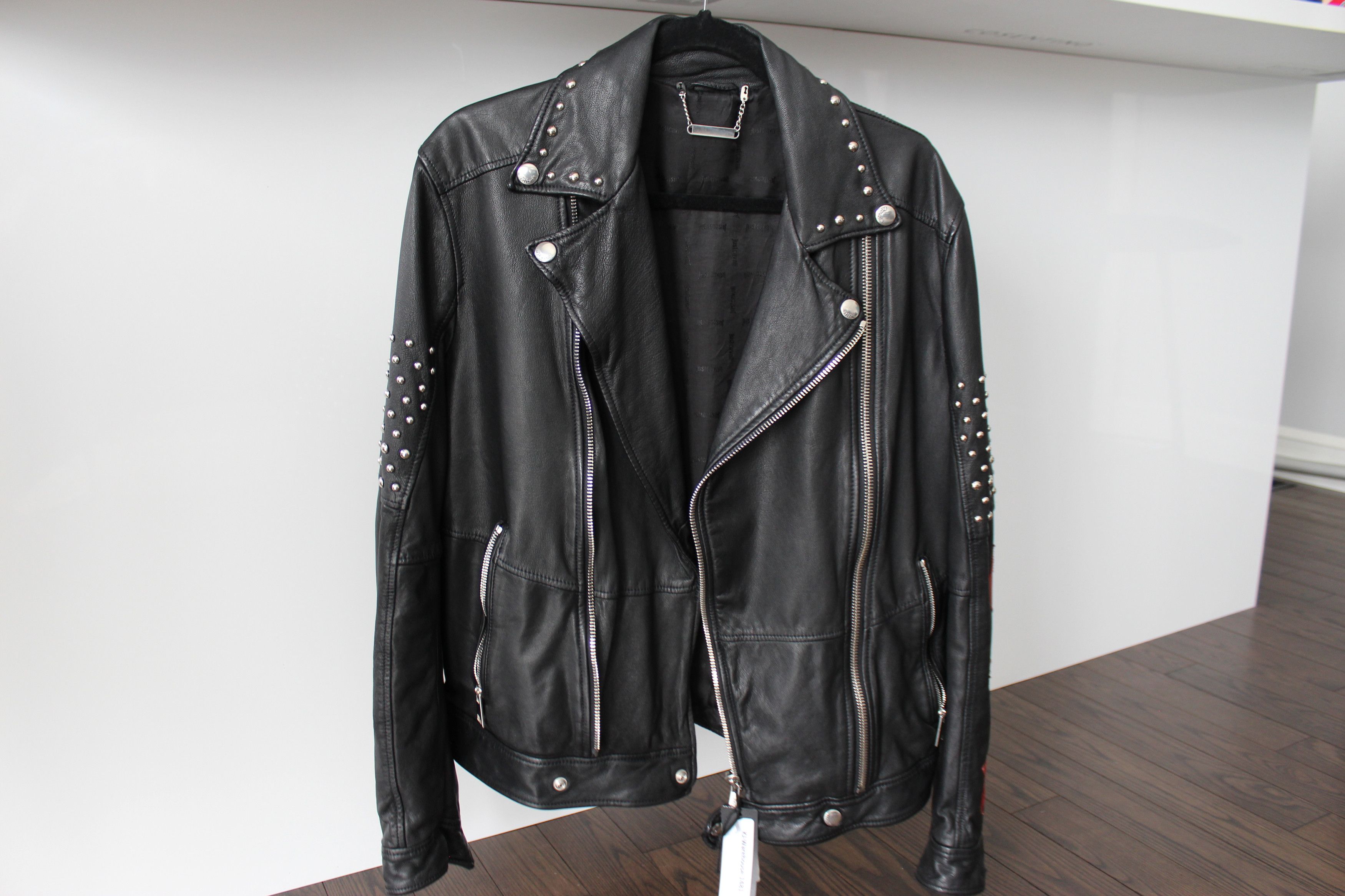 Just Cavalli Just Cavalli Leather Biker Jacket Size US M / EU 48-50 / 2 - 5 Thumbnail