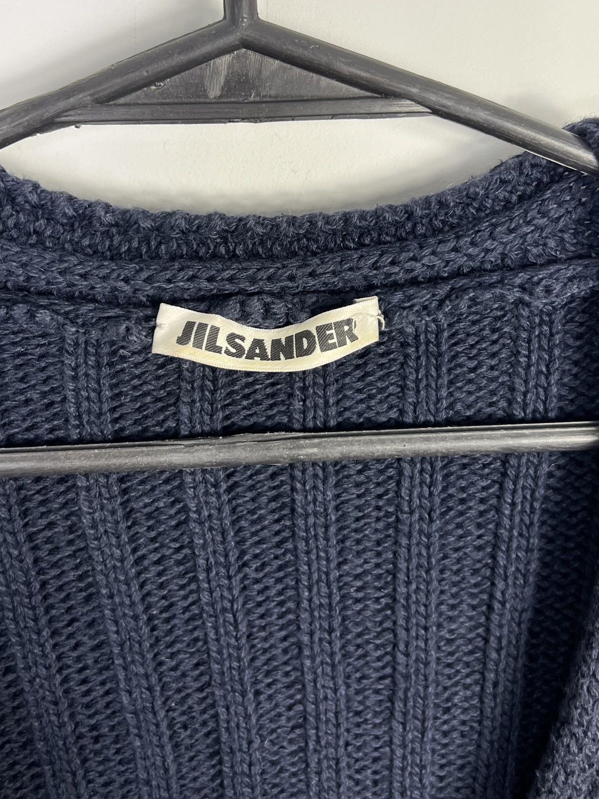 Jil Sander Unique Jil Sander Cardigan. 100% Cotton Sweater. Italy Size L / US 10 / IT 46 - 3 Thumbnail