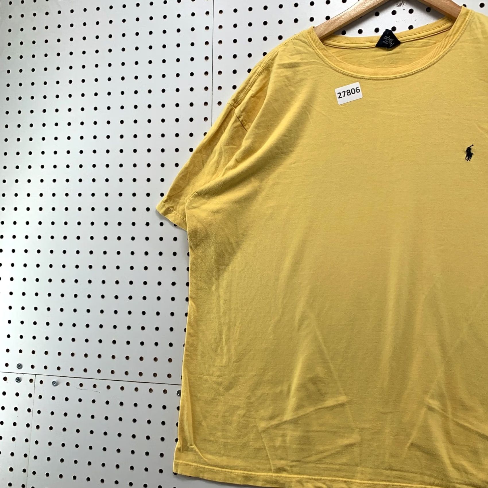 Polo Ralph Lauren VINTAGE Polo Ralph Lauren Shirt Yellow Black Pony Mens Large Short Sleeve Size US L / EU 52-54 / 3 - 3 Thumbnail