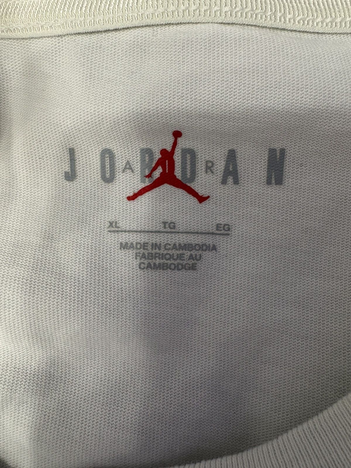 Jordan Brand × Travis Scott TRAVIS SCOTT X JORDAN WHITE TEE Size US L / EU 52-54 / 3 - 3 Thumbnail