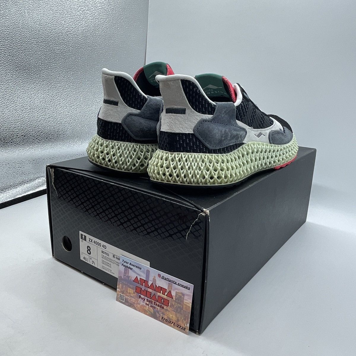 Adidas ZX 4000 futurecraft 4D black onix Size US 8 / EU 41 - 5 Thumbnail
