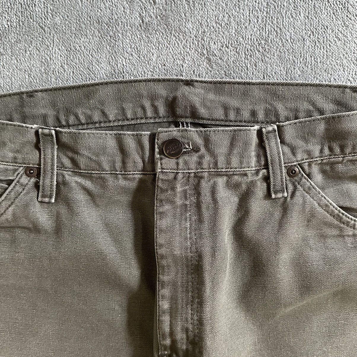 Carhartt × Dickies (36x33) Crazy Vintage Y2K Faded Dickies Carpenter Pants Moss Size US 36 / EU 52 - 4 Thumbnail