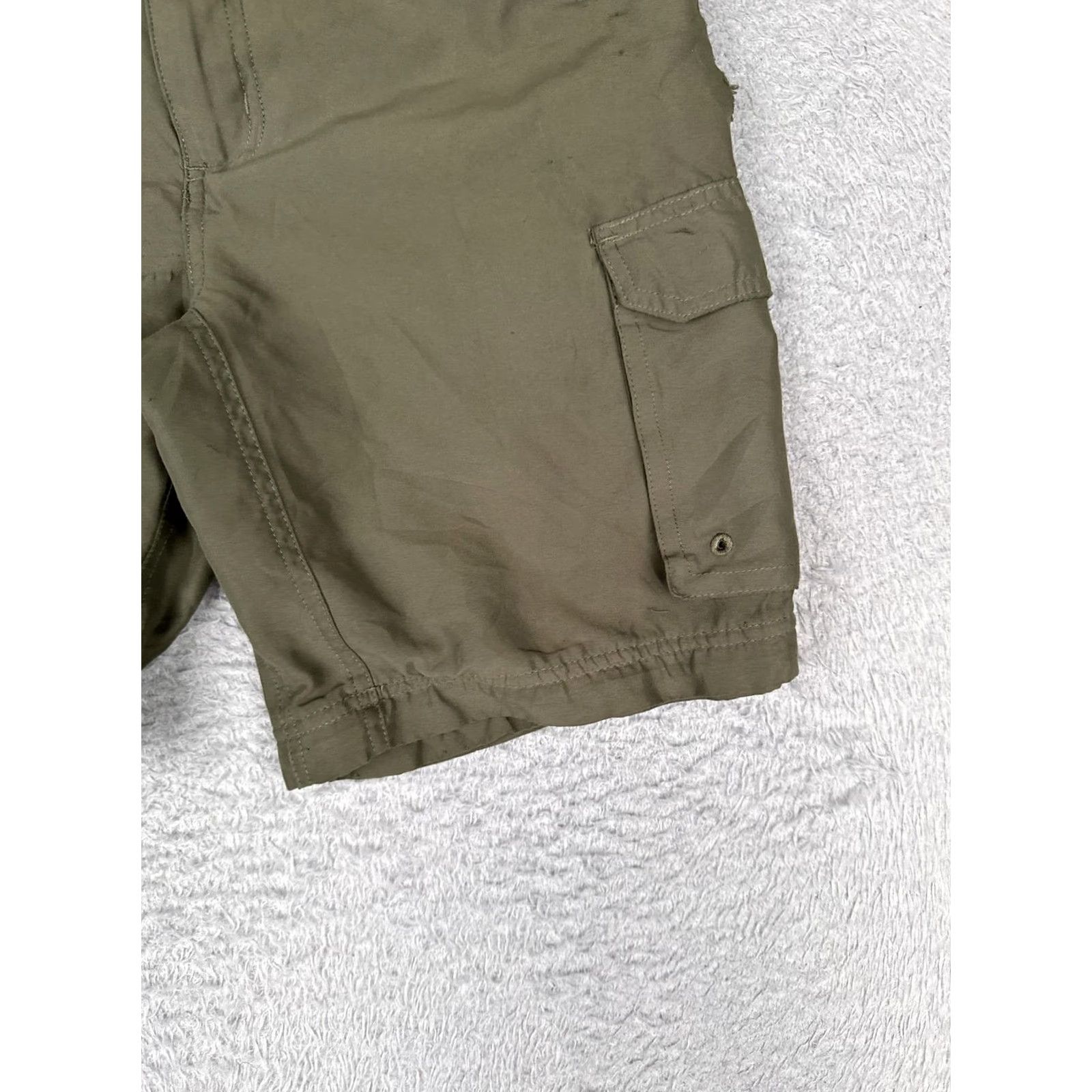 Vintage Boy Scouts Of America Shorts Mens Cargo Uniform Switchback BSA Green L Adjustable Waistband Size US 33 - 2 Thumbnail