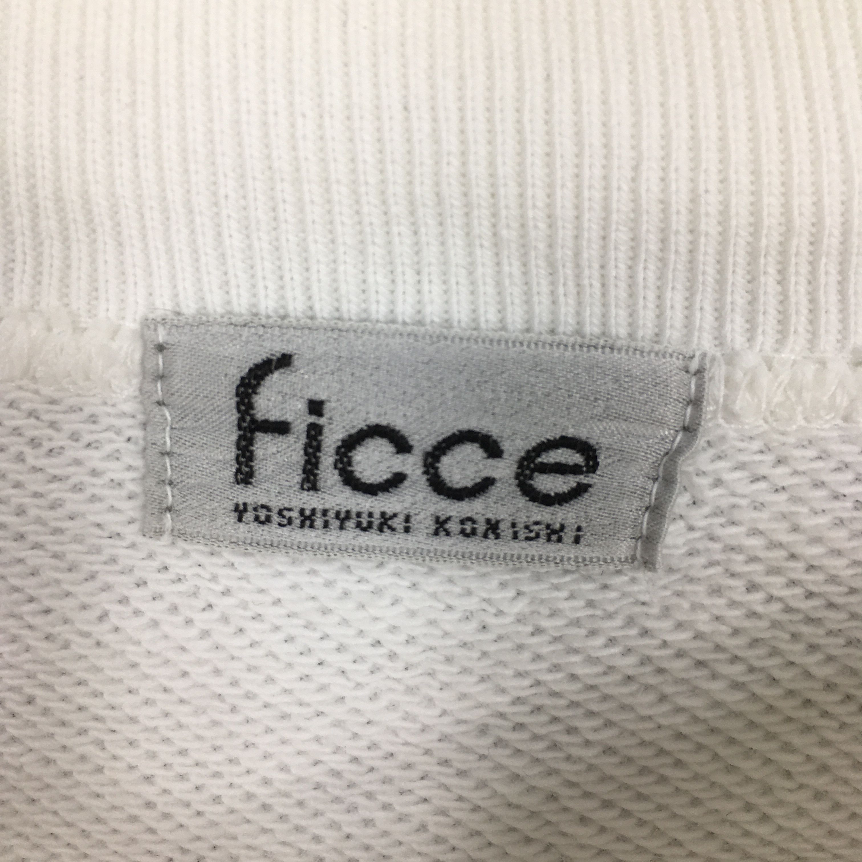 Japanese Brand Vintage Ficce Japan White Sweatshirt Large Size US L / EU 52-54 / 3 - 5 Thumbnail