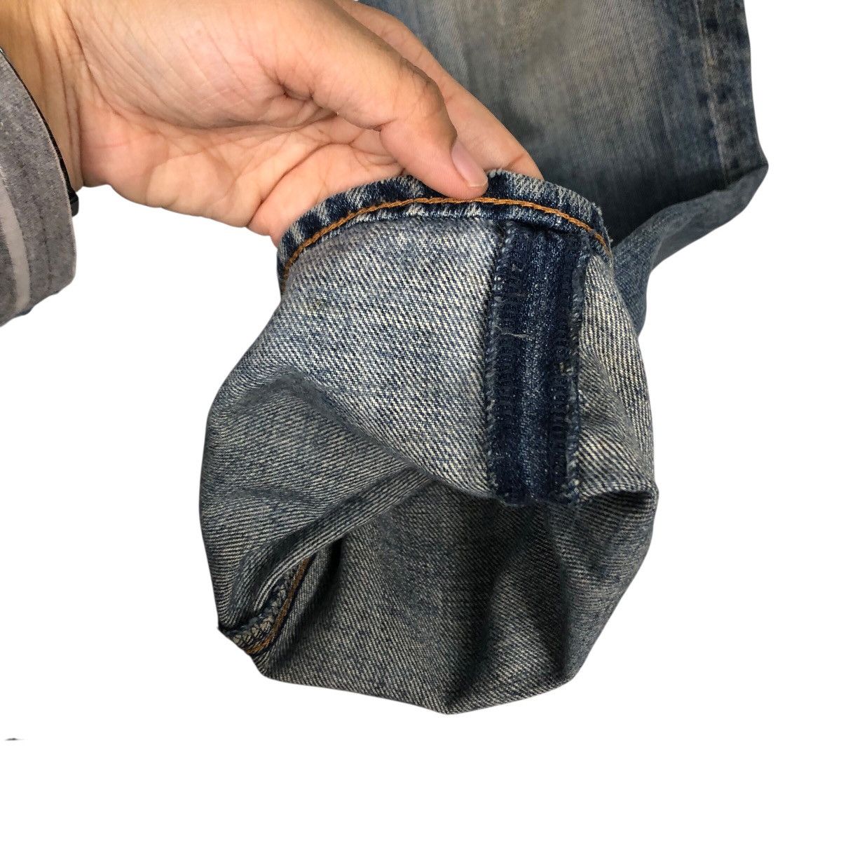 Japanese Brand SHIPS 1975 Repro Workwear Jeans – Destroyed Knees Grime Fade Size 30" / US 8 / IT 44 - 16 Thumbnail