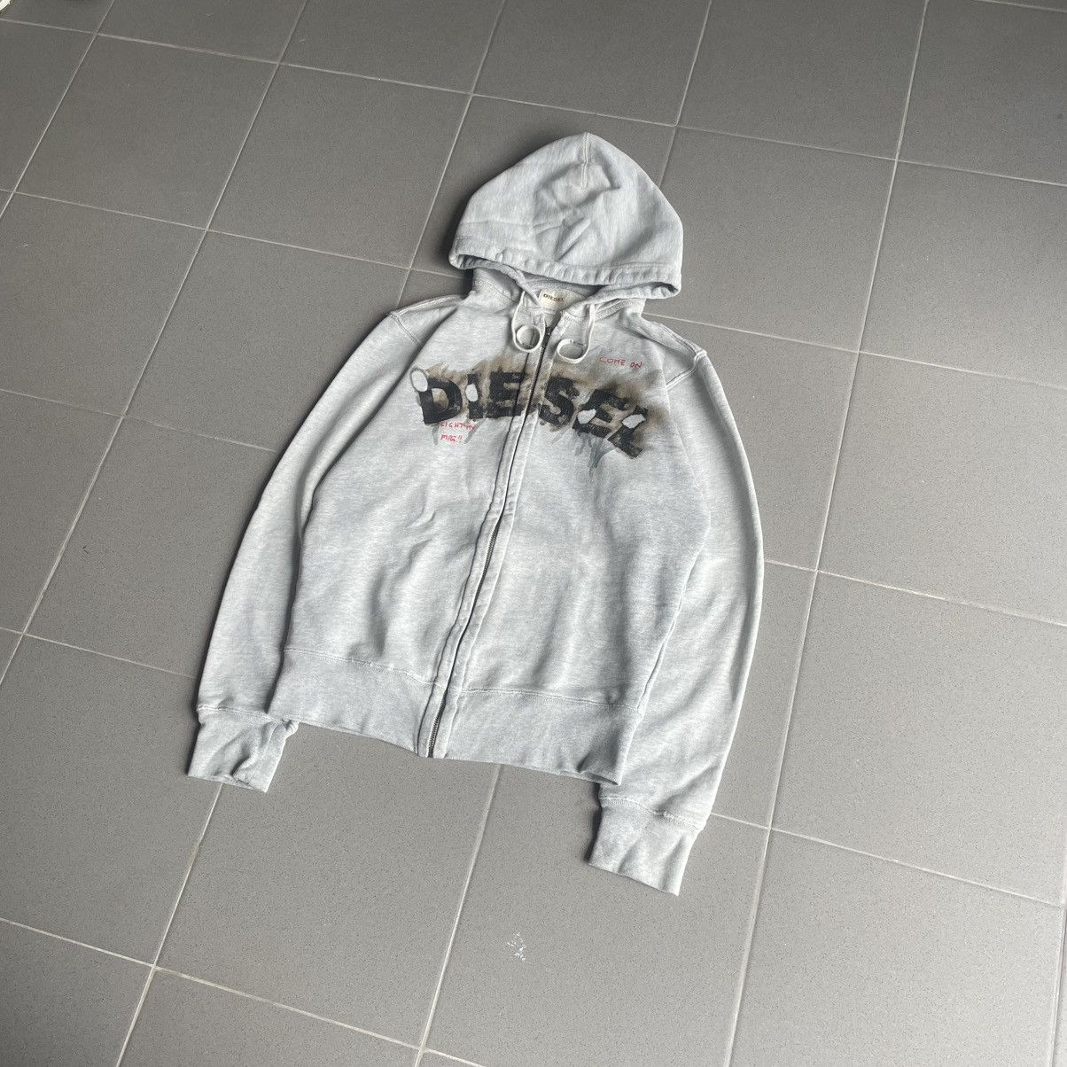Diesel × Vintage Sweatshirt Hoodie Diesel light my fire distressed vintage Size US M / EU 48-50 / 2 - 2 Thumbnail