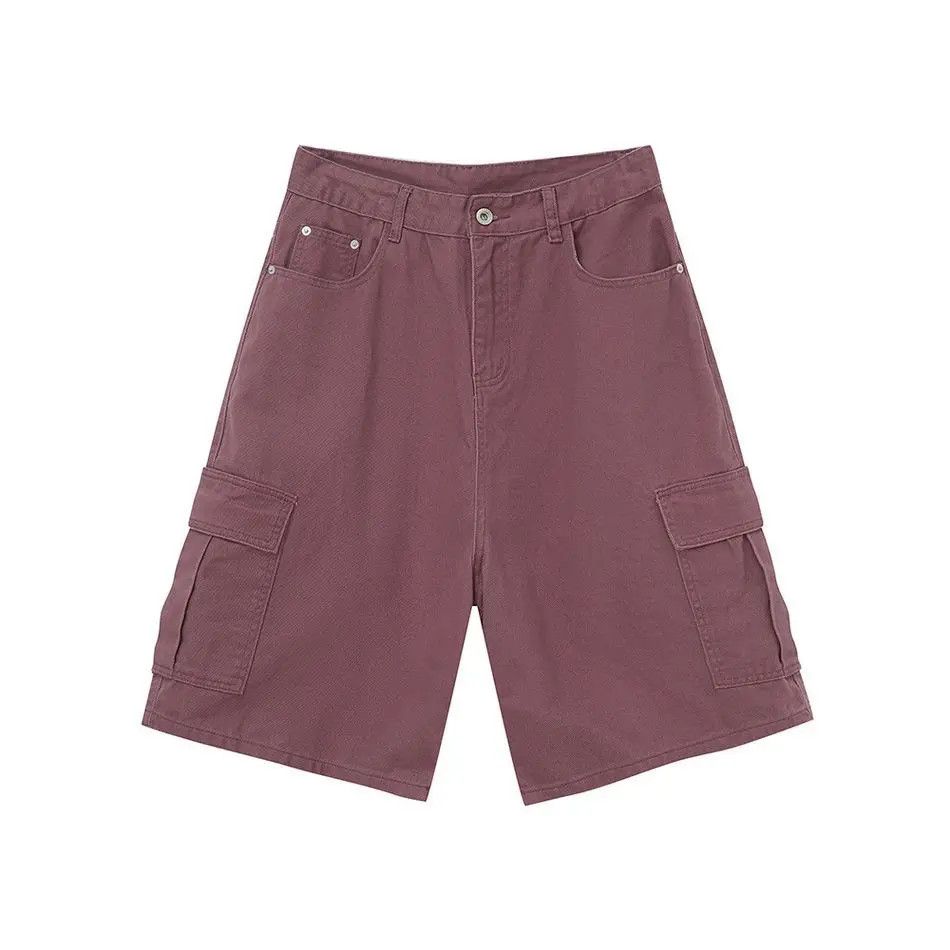 Japanese Brand Retro loose solid color wide leg denim shorts Size US 32 / EU 48 - 3 Thumbnail