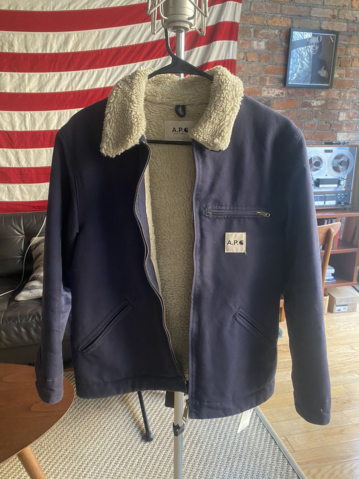 A.P.C. × Carhartt APC X CARHARTT JACKET SHERLING SMALL | Grailed