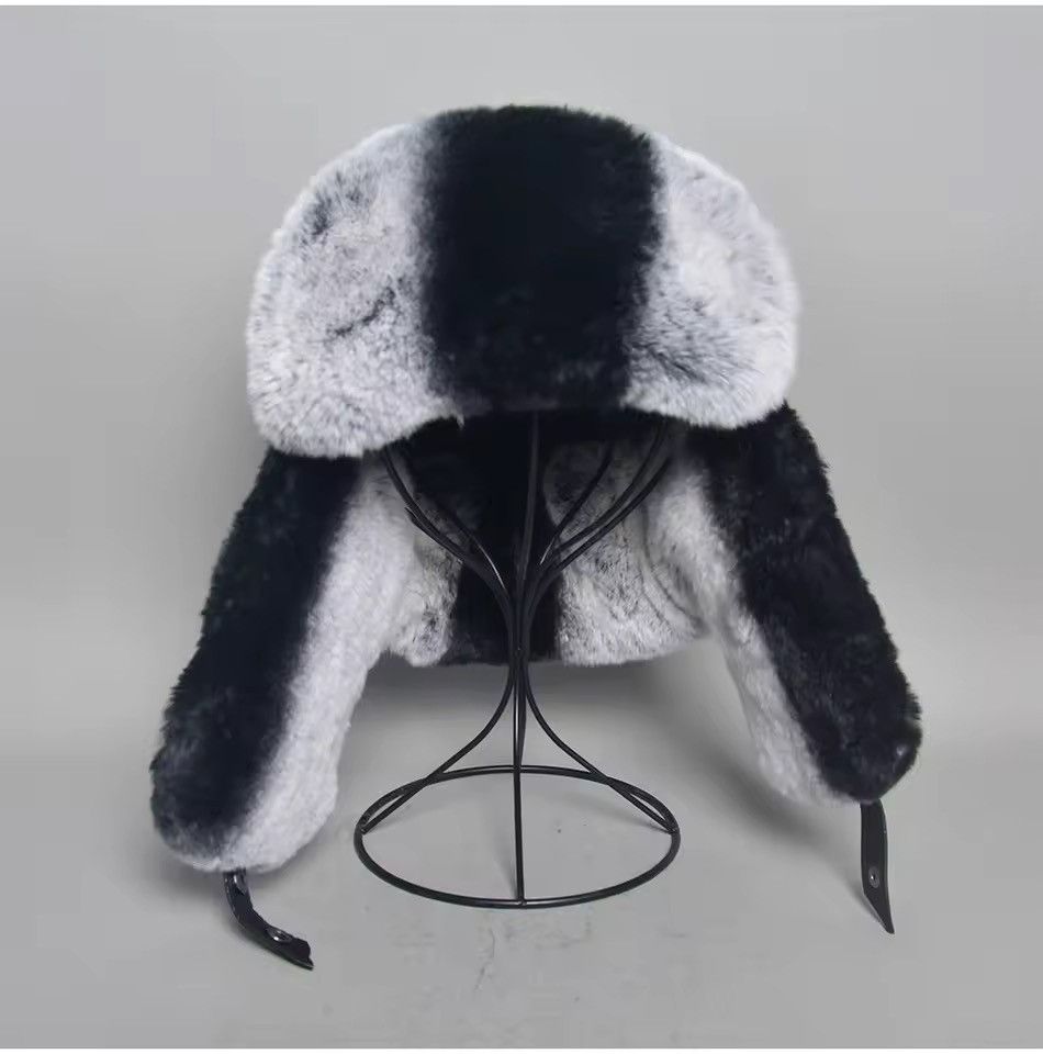 Japanese Brand Unisex RealRabbit Fur Ushanka Trapper Hat Size L Size ONE SIZE - 1 Thumbnail
