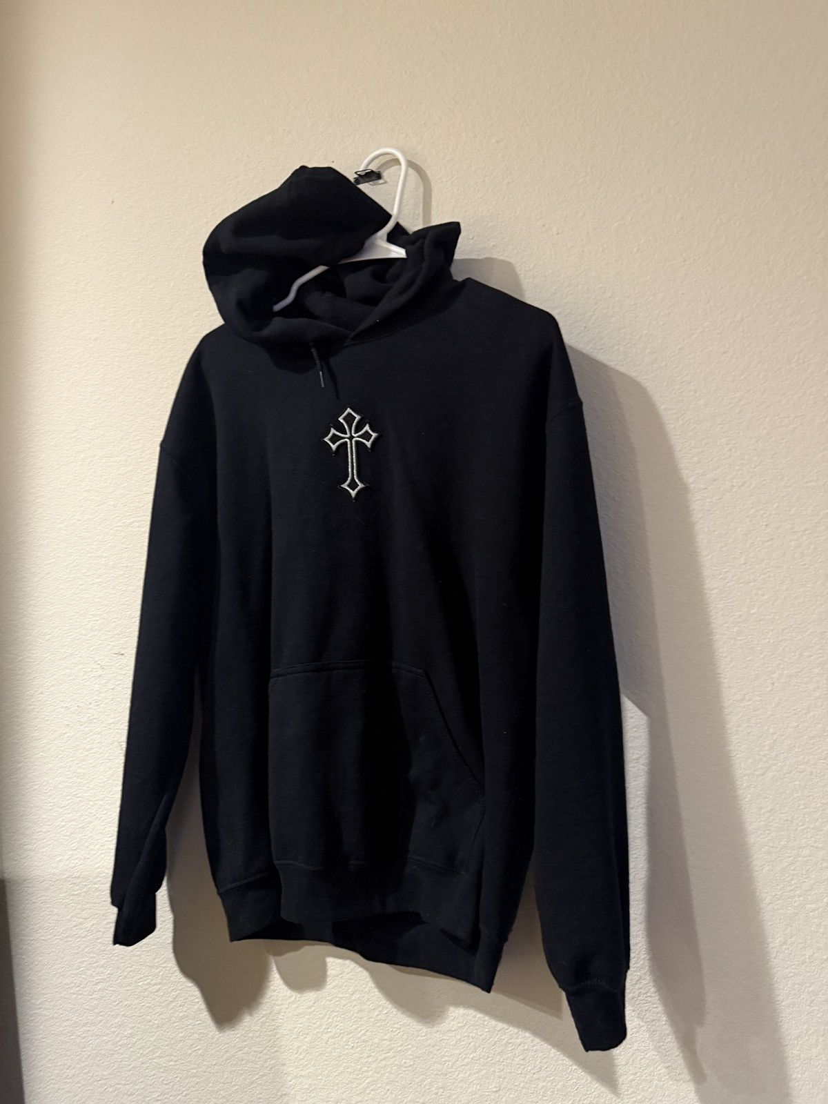 Other Black Vintage Hoodie Cross Rhinestones Size US M / EU 48-50 / 2 - 5 Thumbnail