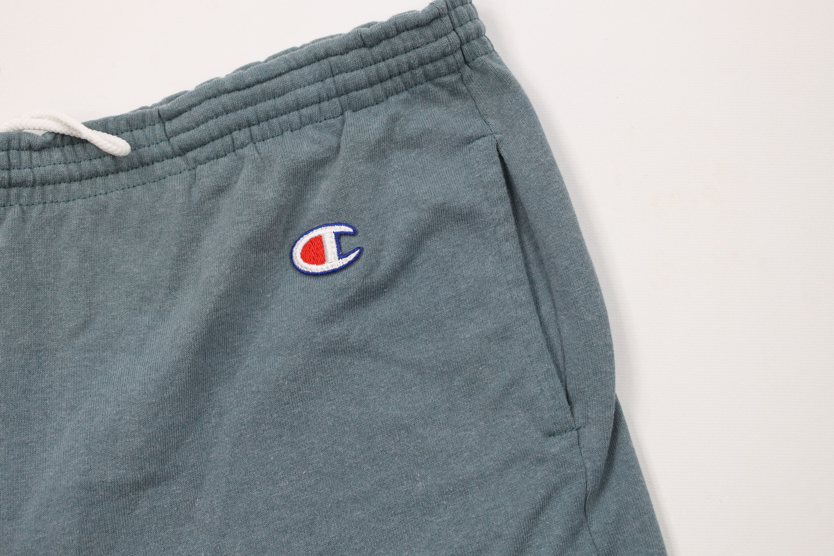 Champion × Vintage Vintage 80s 90s Champion Above Knee Shorts Teal Cotton AS IS Size US 36 / EU 52 - 6 Thumbnail