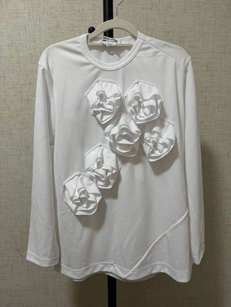 Comme des Garcons Comme Des Garcons Polyester three-dimensional flower long Size S / US 4 / IT 40 - 1 Thumbnail