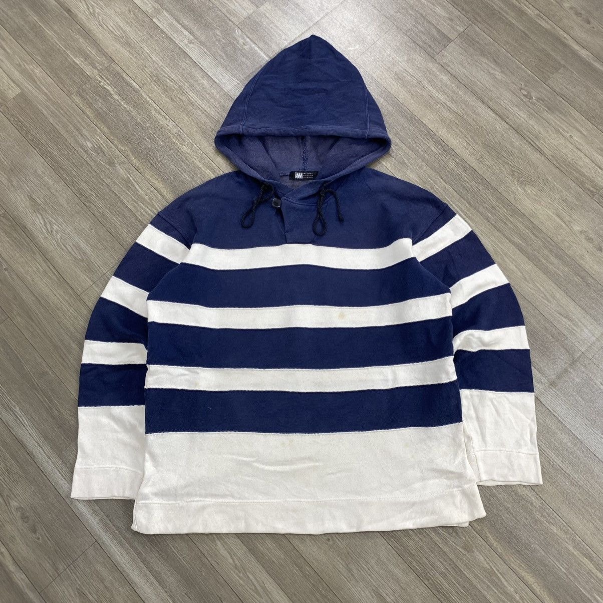Issey Miyake 1990s Issey Miyake Im Product Studio Striped Hoodie Designer Size US M / EU 48-50 / 2 - 1 Thumbnail