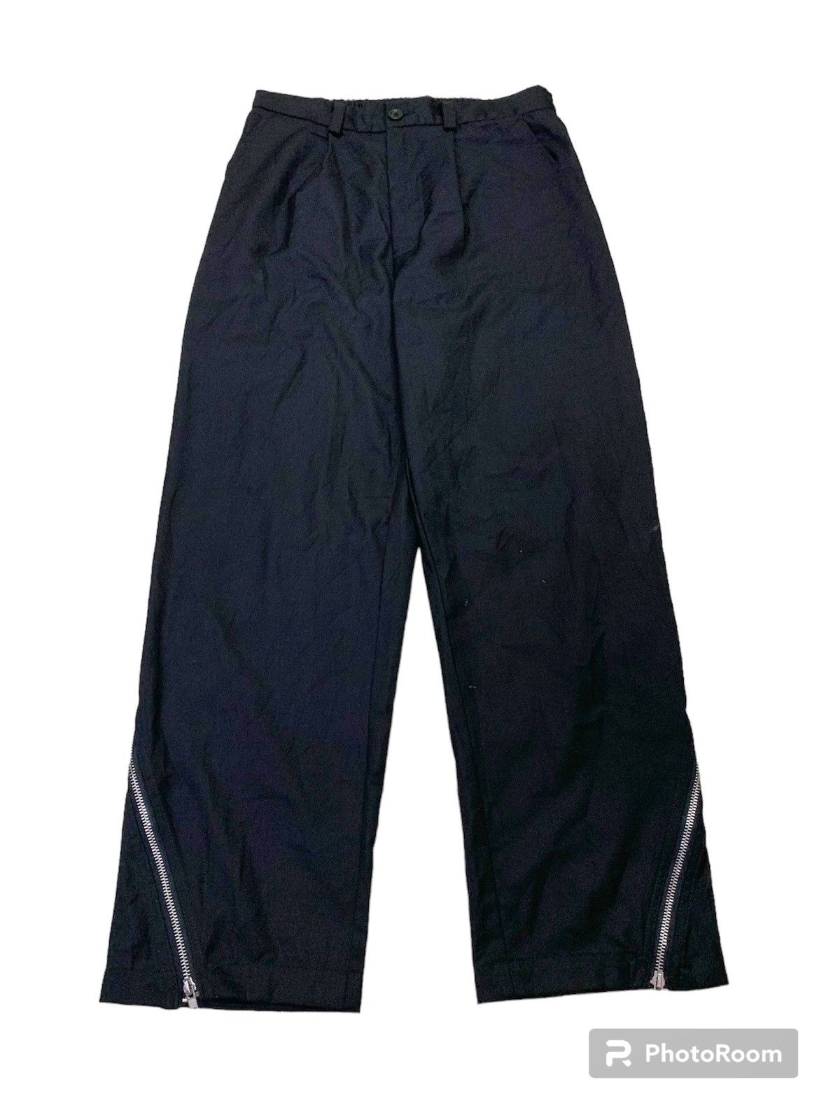 image of Archival Clothing x Yohji Yamamoto VTG Japanese Scwl Seditionaries Balck Pant in Black (Size 31)