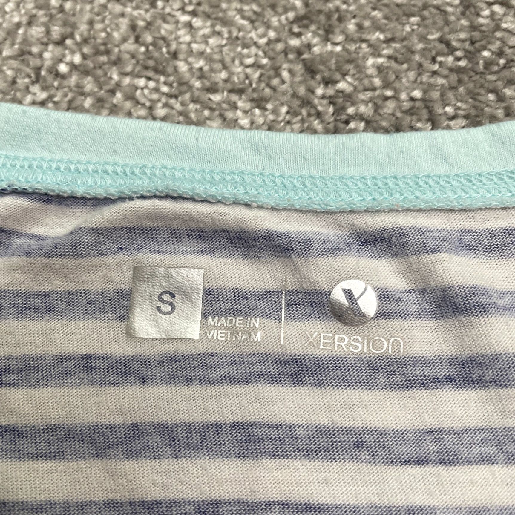 Vintage Xersion Tank Top Women S Blue Striped Round Neck Casual Stretch Sleeveless Size S / US 4 / IT 40 - 5 Thumbnail