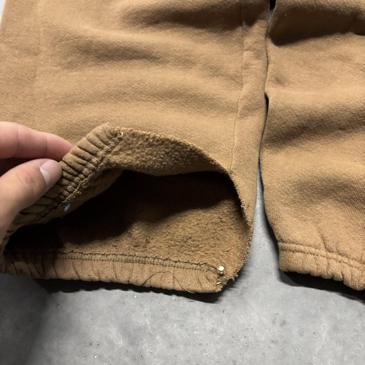 Japanese Brand × Vintage Crazy Vintage 90s Brown Streetwear Skater Essential Sweatpants! Size US 36 / EU 52 - 6 Thumbnail