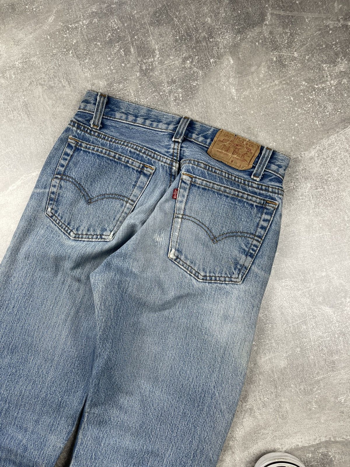 Levi's × Levi's Vintage Clothing × Vintage Levi’s Vintage 701 Denim Stripped Custom Jeans 80s USA Size 28" / US 6 / IT 42 - 12 Thumbnail