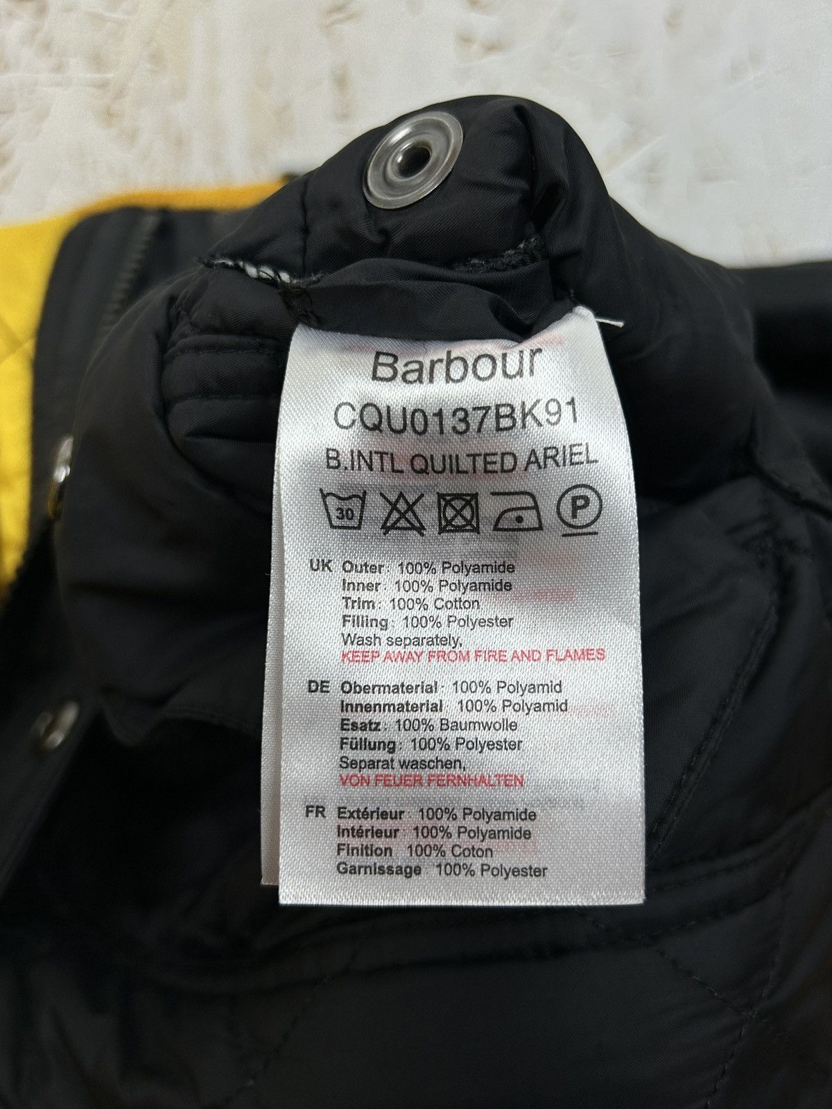 Barbour Barbour International Quilted Ariel Jacket XL Black Size XL / US 12-14 / IT 48-50 - 12 Thumbnail