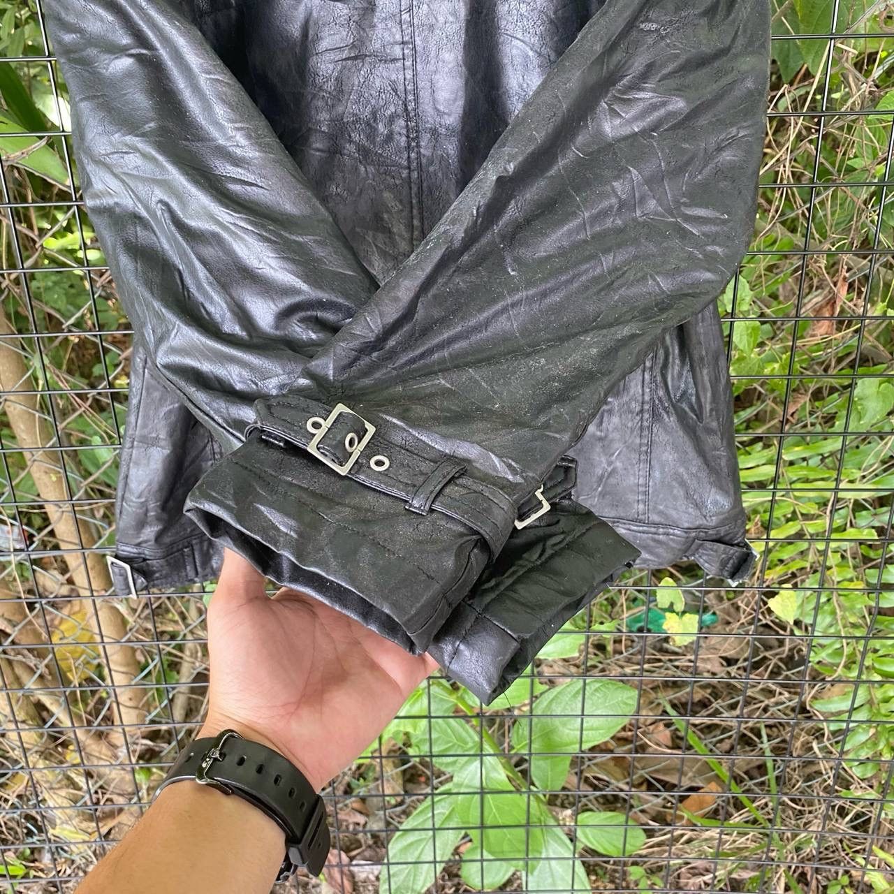 If Six Was Nine × Vintage Vtg Monteviso Italy Black Zipper Leather Jacket Size US M / EU 48-50 / 2 - 10 Thumbnail
