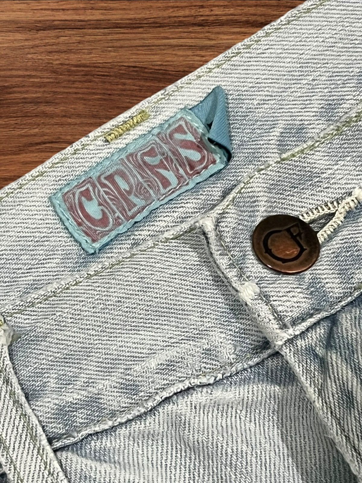 If Six Was Nine × Japanese Brand × Le Grande Bleu (L.G.B.) Vintage Japanese Brand Light Blue Washed Trashed Ripped Jean Size US 32 / EU 48 - 10 Thumbnail