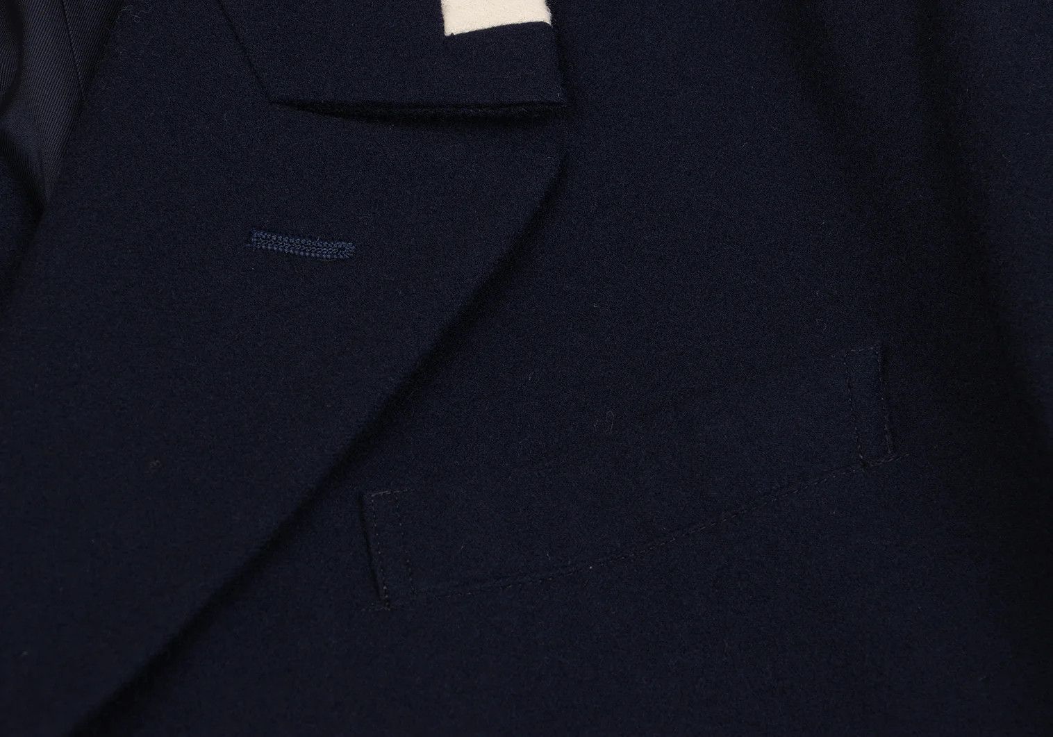 Yohji Yamamoto Yohji Yamamoto Wool Double Jacket Navy S Size US S / EU 44-46 / 1 - 5 Thumbnail