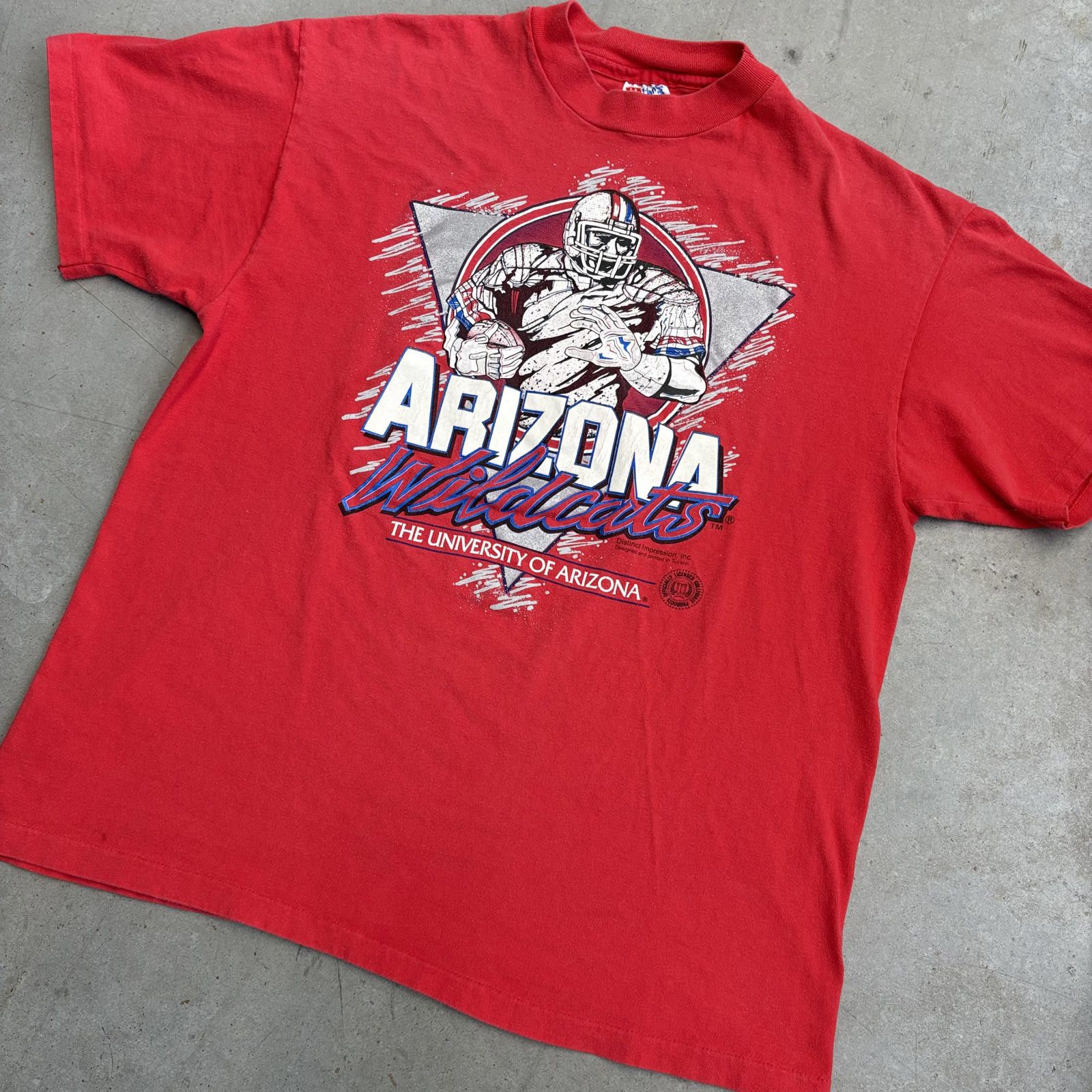 Hanes Vintage 90s Arizona University Wildcats Football T-Shirt Size US L / EU 52-54 / 3 - 3 Thumbnail