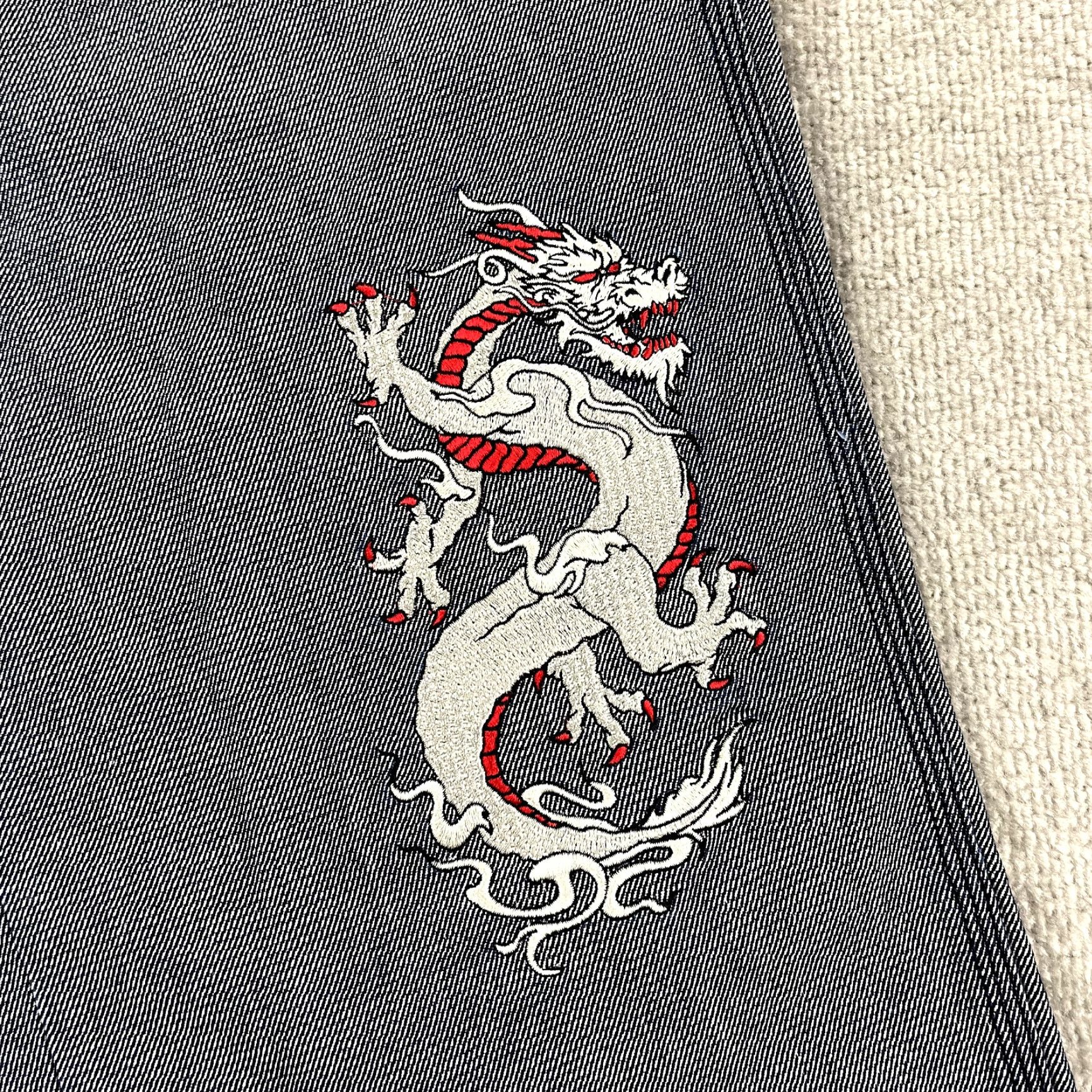 Vintage VINTAGE PACO Jeans Mens 34 x 31 Hip Hop Wide Skater Dragon Tiger Embroidered Y2K Jeans Mens Blue 90s Hip Hop Retro Size US 34 / EU 50 - 4 Thumbnail