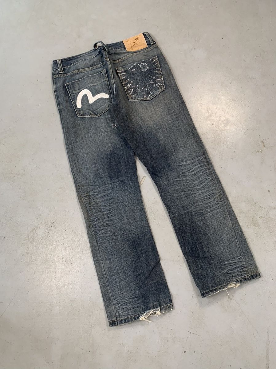 Japanese Brand Vintage Evisu inspired emboridered denim Size US 34 / EU 50 - 1 Thumbnail