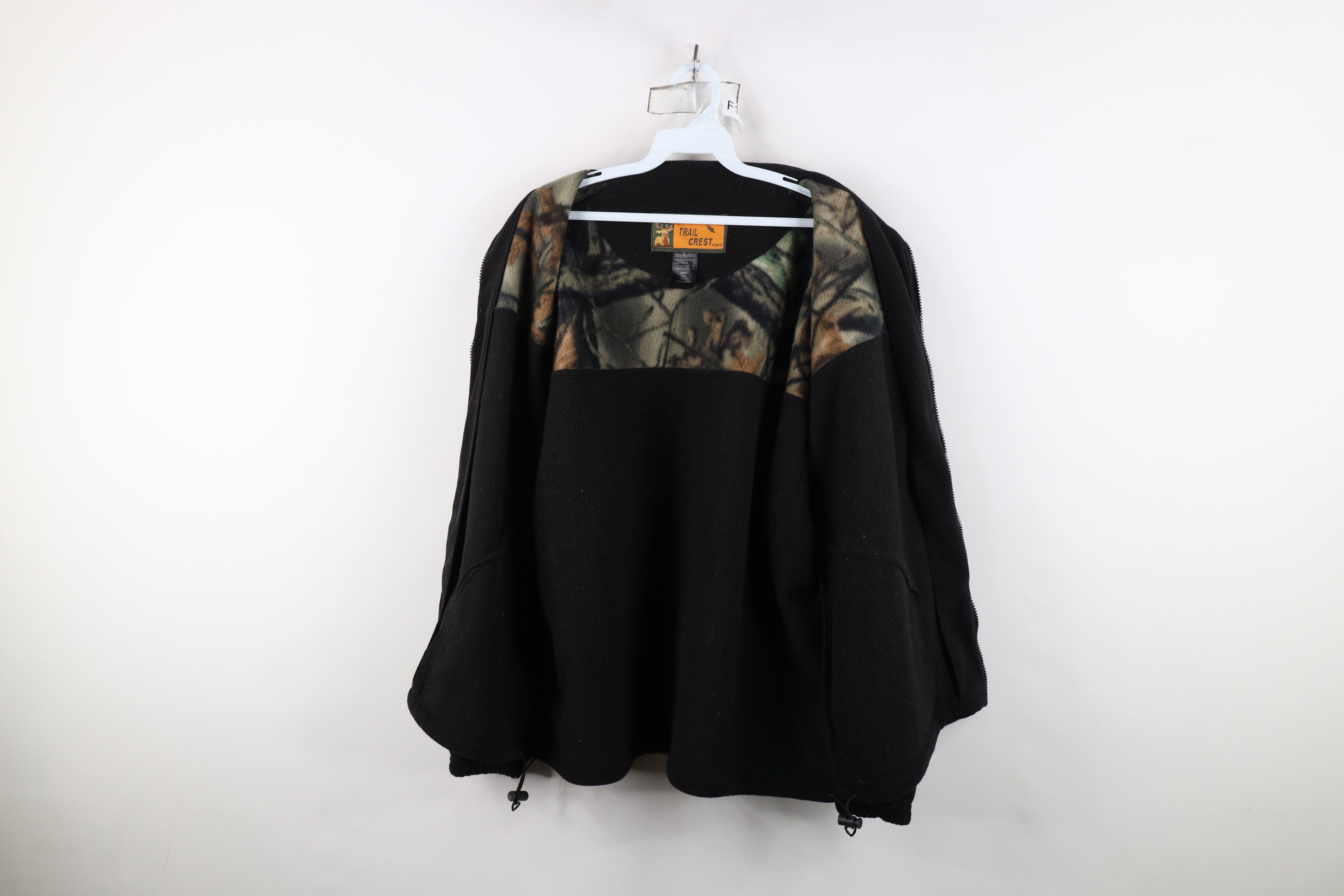 Vintage Vintage 90s Y2K Streetwear Camouflage Fleece Jacket Coat Size US L / EU 52-54 / 3 - 10 Thumbnail
