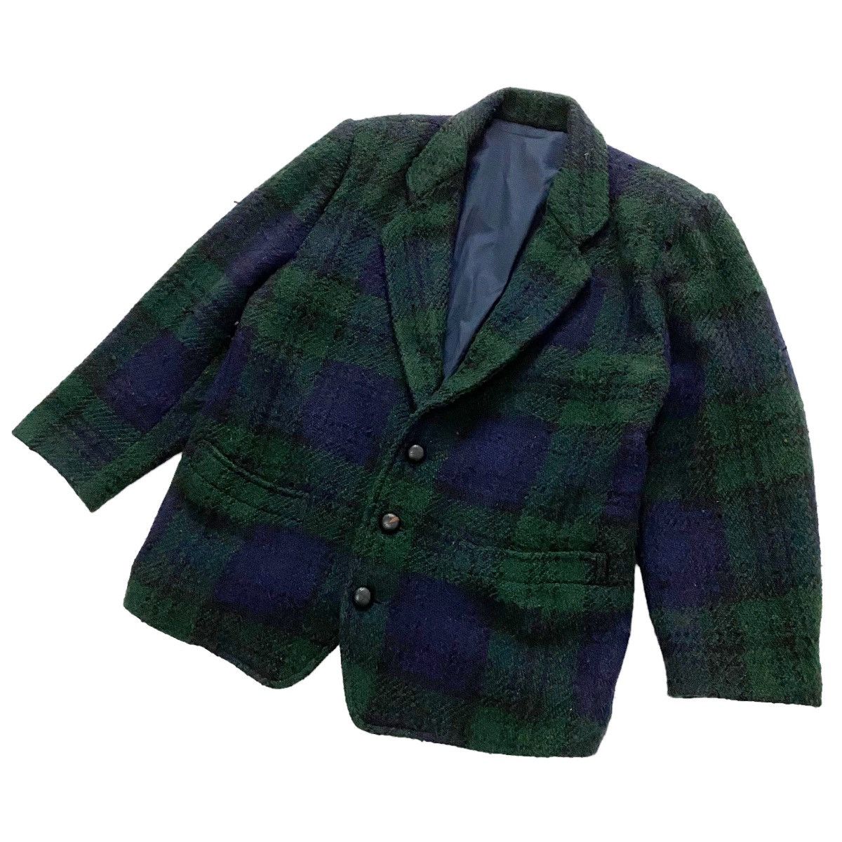 Issey Miyake ⚡️Vintage 80s Issey Miyake wool green tartan jacket Size US M / EU 48-50 / 2 - 4 Thumbnail