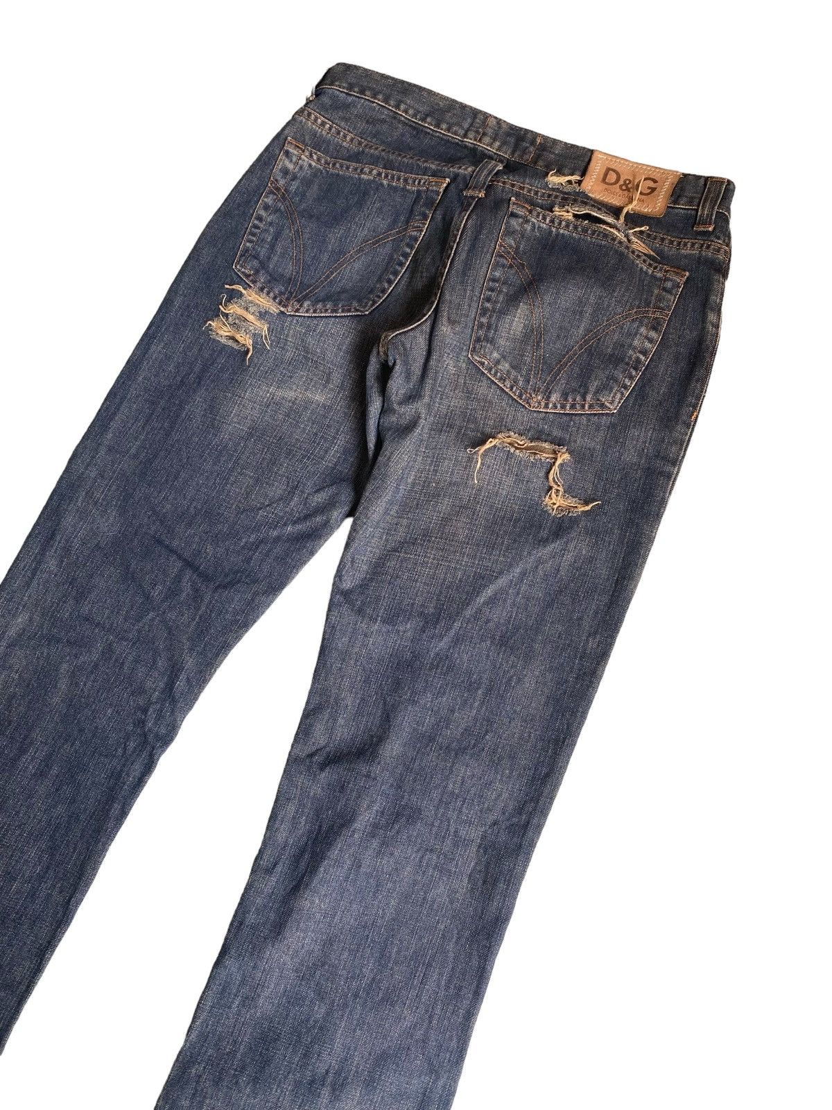 Dolce & Gabbana Rare DOLCE & GABBANA Distressed Flare Jeans W32” Size 32" / US 10 / IT 46 - 8 Thumbnail