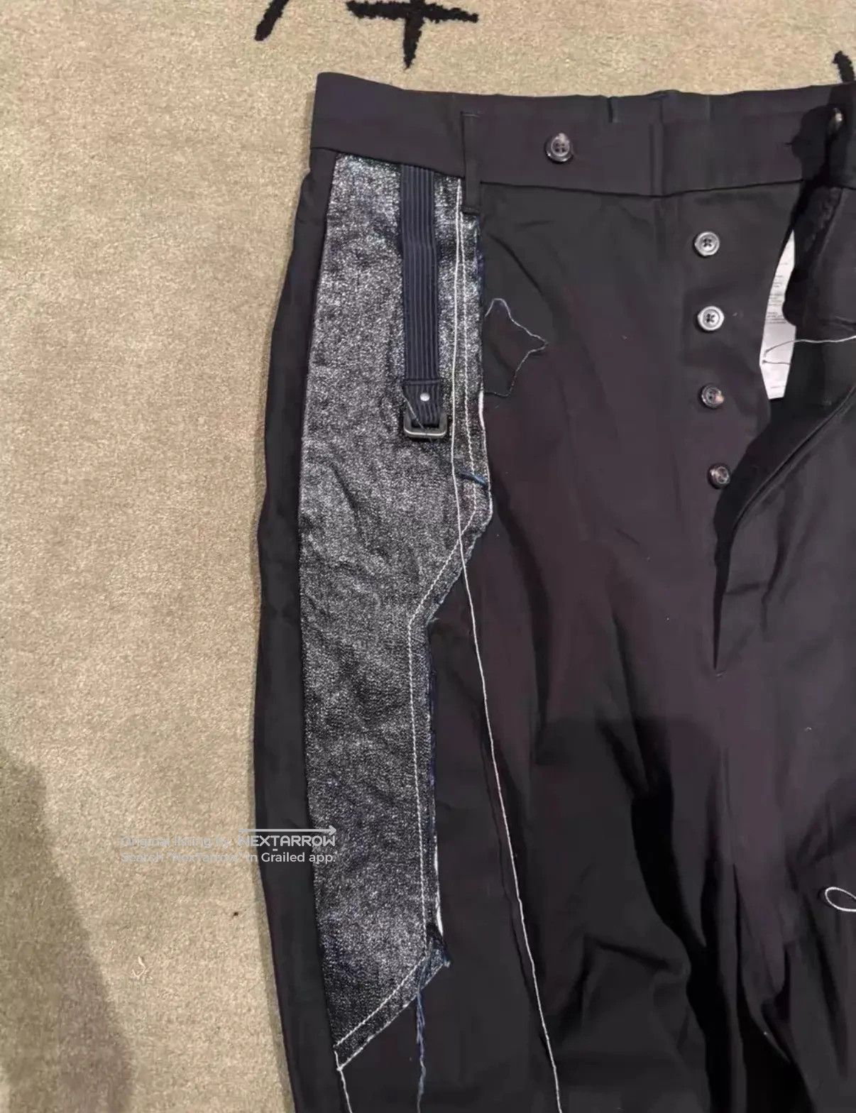 Rick Owens Rick Owens SS19 Babel Pusher Pants fringe denim Size US 32 / EU 48 - 2 Thumbnail