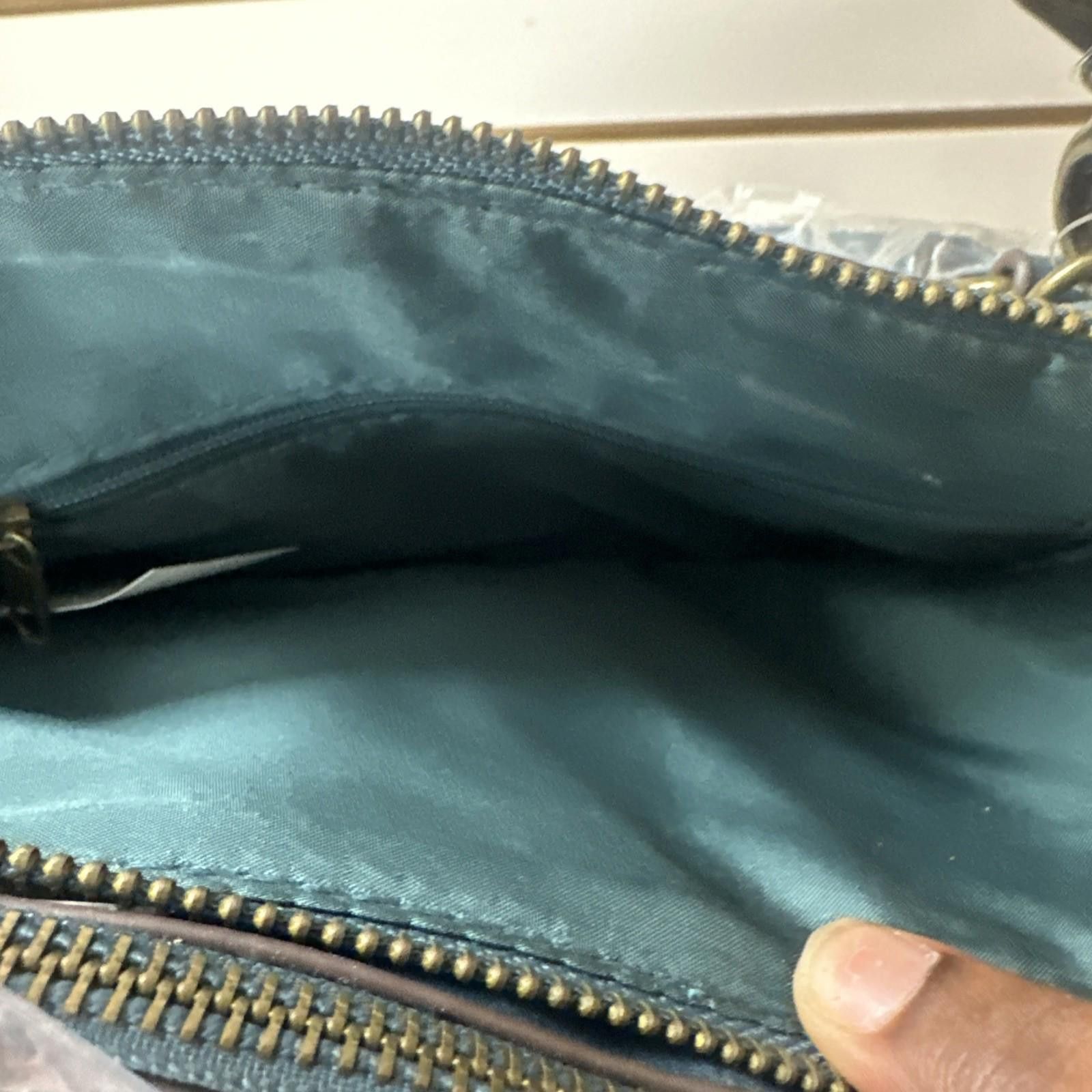 Other Time Tru Blue Faux Leather Palms Satchel Shoulder Bag New Size ONE SIZE - 5 Thumbnail