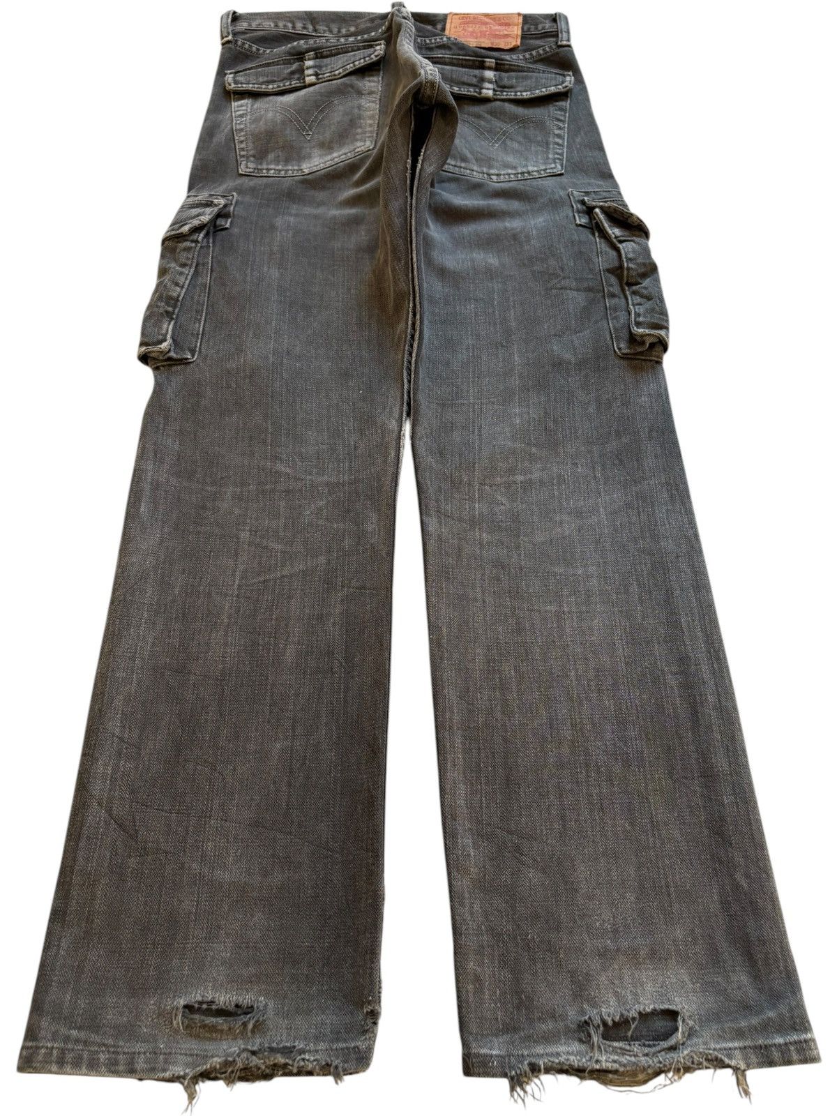 Levi's × Levi's Vintage Clothing Vintage 90s Levis 505 Cargo Faded Wash Distressed Jeans Size US 29 - 2 Thumbnail