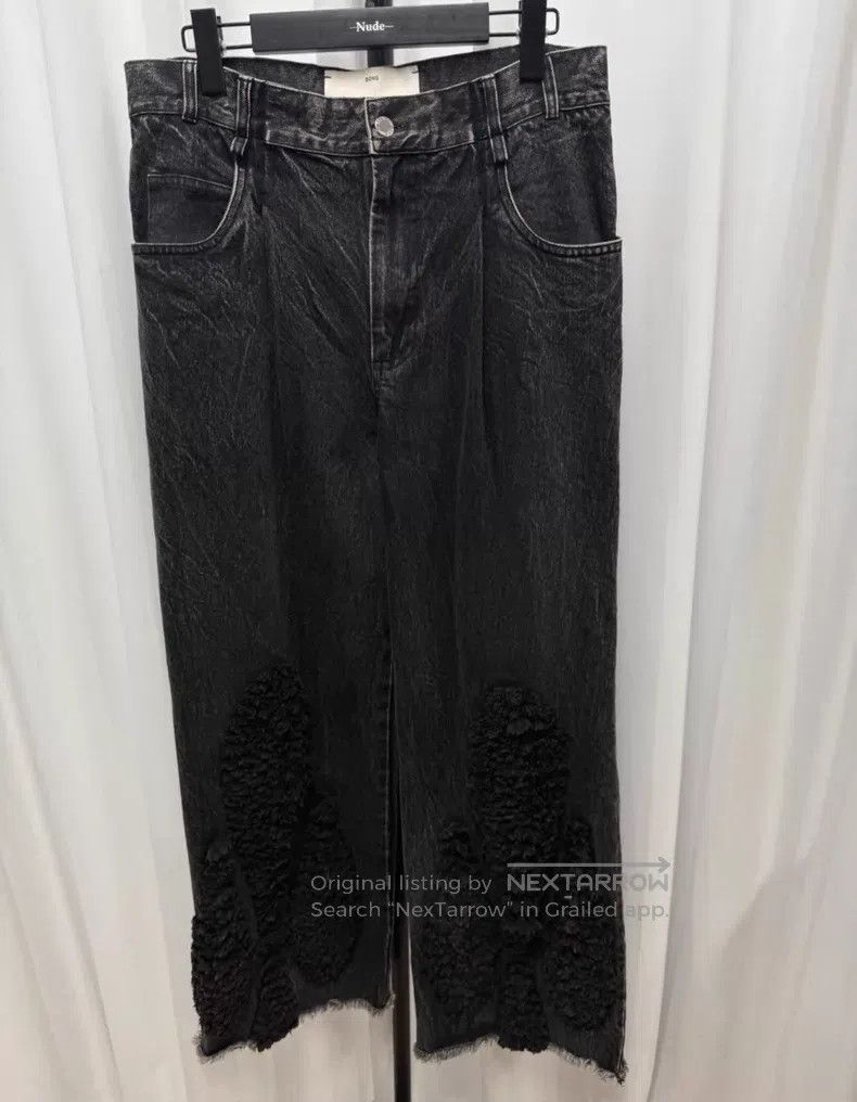 Song For The Mute Song For The Mute Black Washed Denim Pants Size US 32 / EU 48 - 2 Thumbnail