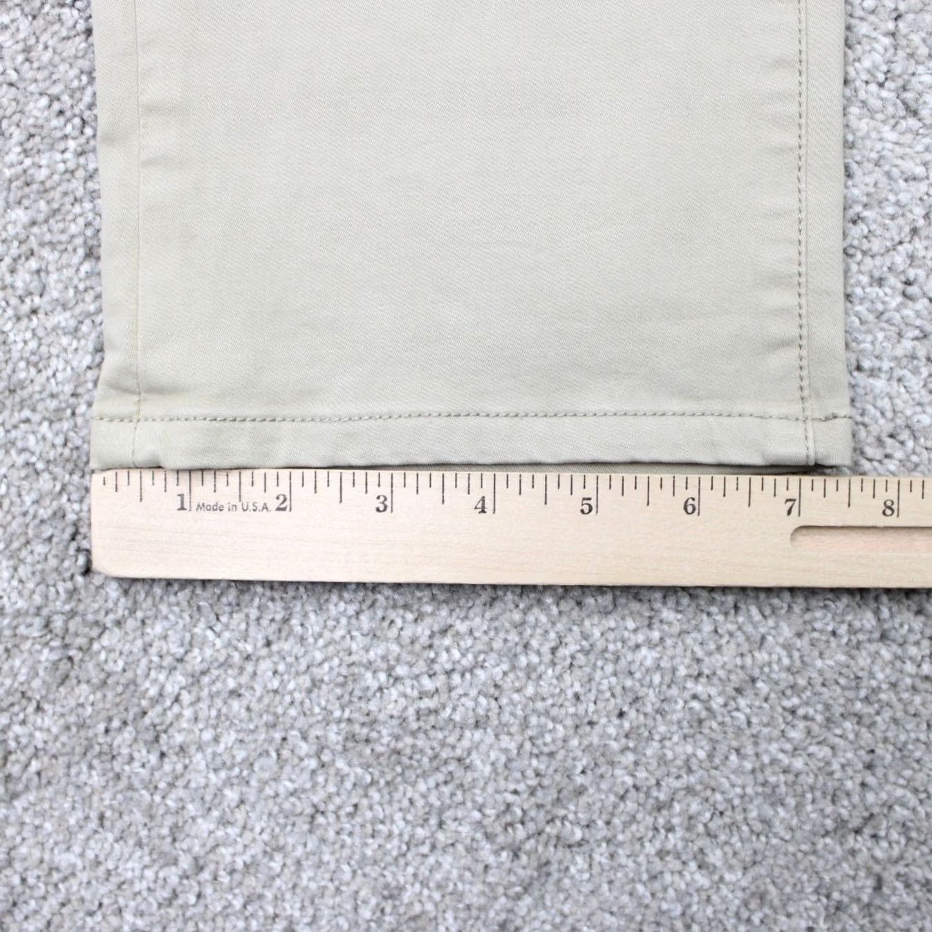 Vintage 7 Diamonds Clifton Slim Straight Chino Pants Mens 32x28 Beige Cotton Stretch Casual Pants Mens Slim Chino Beige 7 Diamonds Clifton Size US 32 / EU 48 - 4 Thumbnail