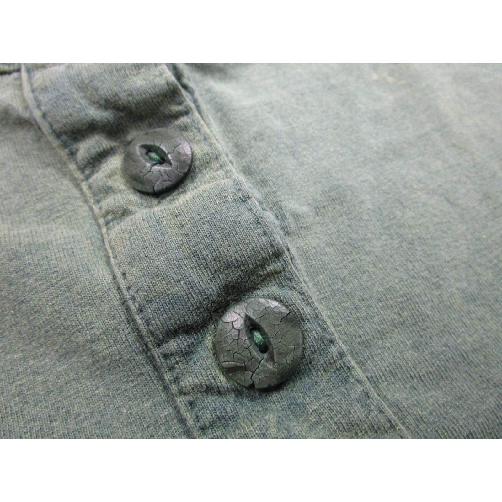 Vintage VINTAGE Dr Bogree's Celery Tonic Henley Shirt Mens Large Green Short Sleeve 90s Size US L / EU 52-54 / 3 - 4 Thumbnail