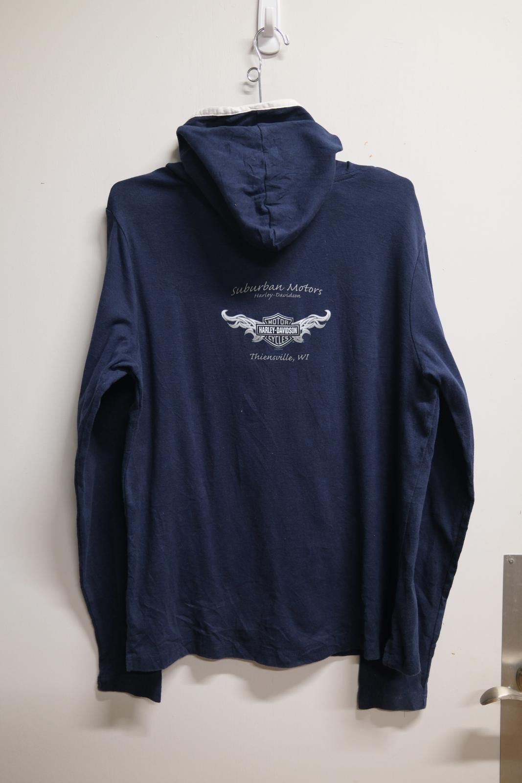 Harley Davidson 05' Harley Davidson Suburban Motors Thienville, WI Hoodie Size XXL / US 16-18 / IT 52-54 - 2 Thumbnail