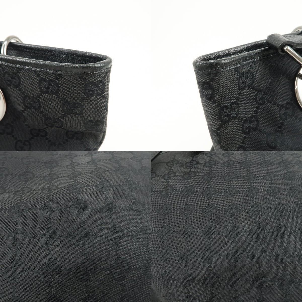 Gucci Gucci GG Canvas Tote Black Size ONE SIZE - 6 Thumbnail