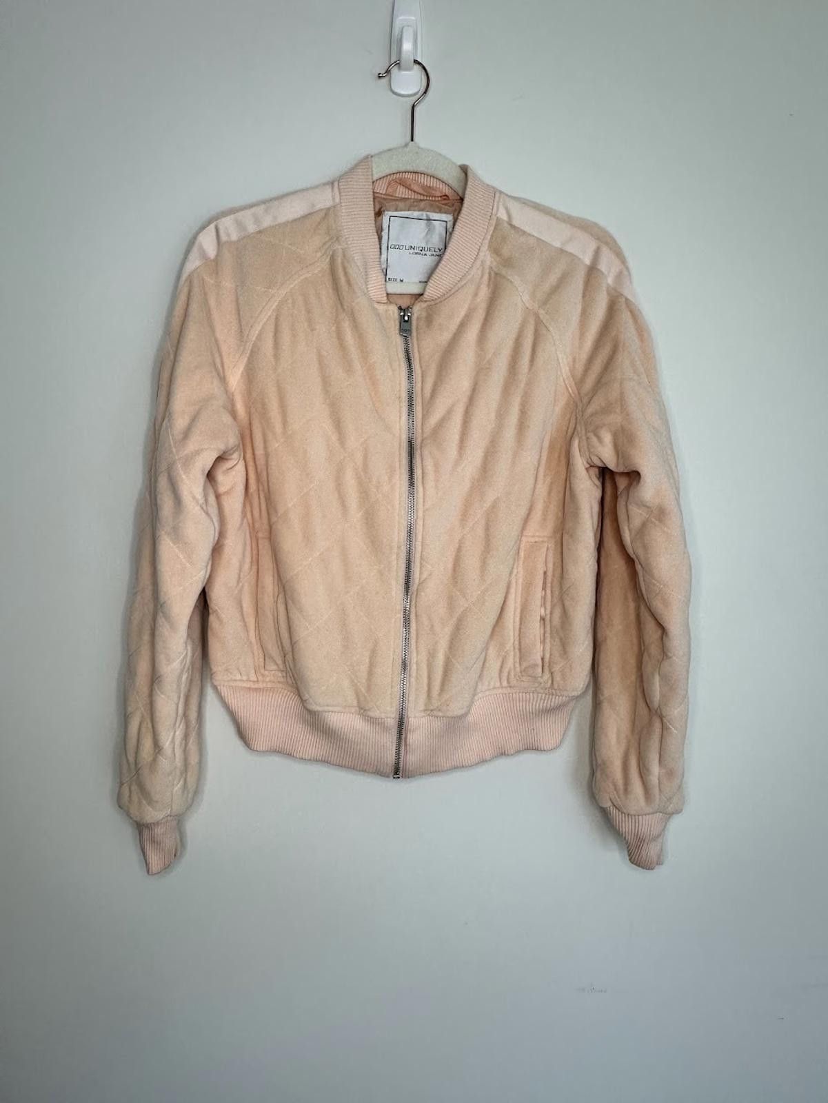 Other Lorna Jane Pink Quilted Bomber Jacket - Sz. M Size M / US 6-8 / IT 42-44 - 1 Thumbnail