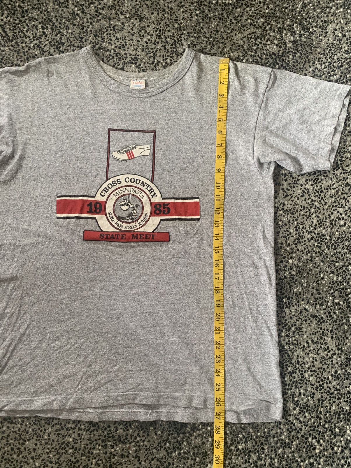 Champion Vintage 80s Champion Cross Country Tri Blend T shirt Size US XL / EU 56 / 4 - 10 Thumbnail