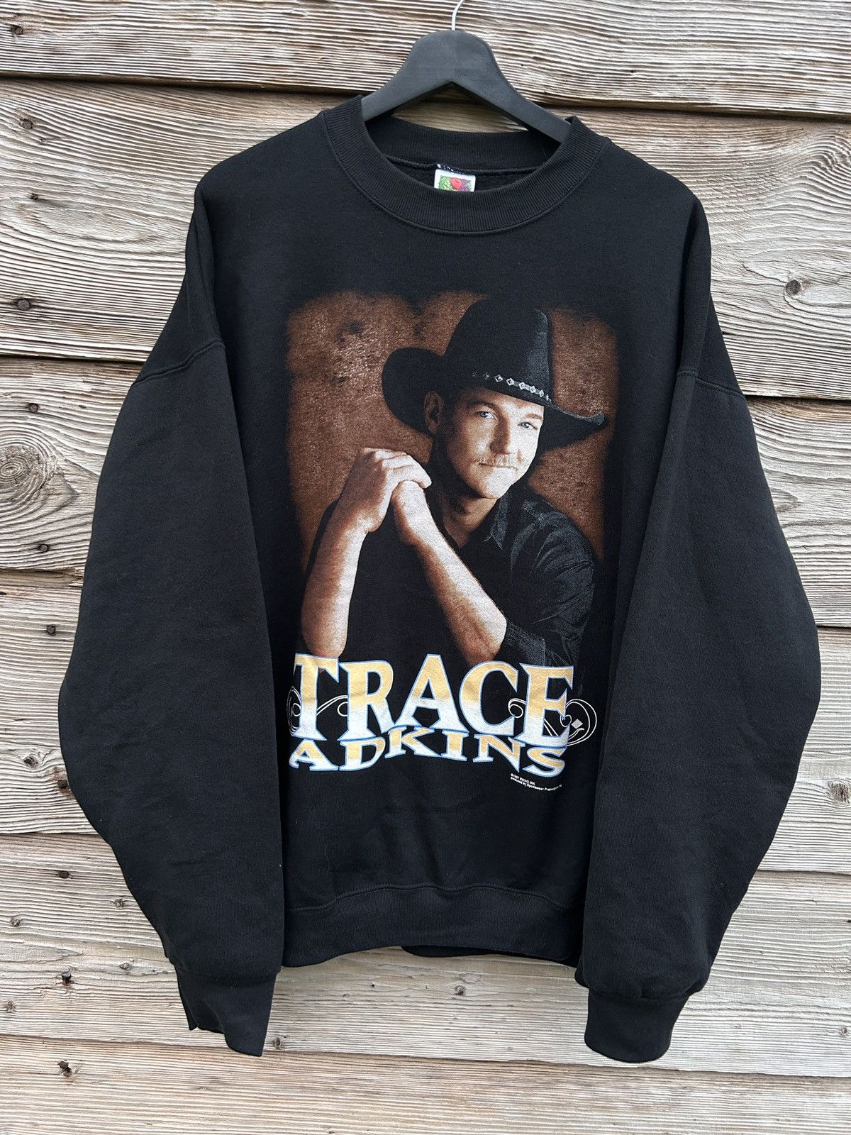 Band Tees 90s Vintage Trace Adkins 1997 Country Singer Sweatshirt Size US XL / EU 56 / 4 - 1 Thumbnail