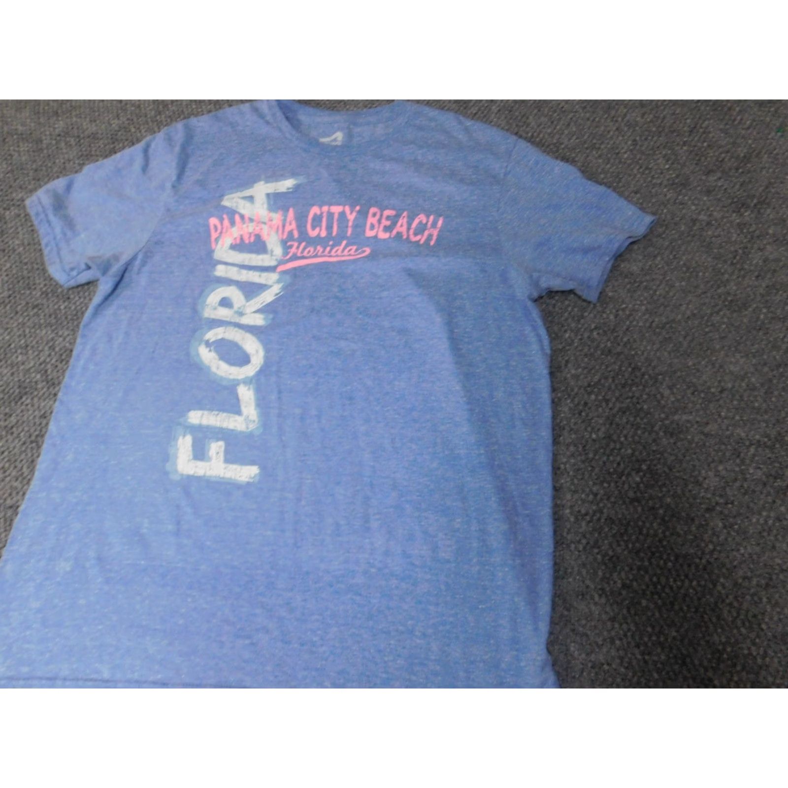 Vintage Surf Style Mens T-Shirt Short Sleeve Crew Neck Blue Cotton City Logo L Large Size US L / EU 52-54 / 3 - 3 Thumbnail