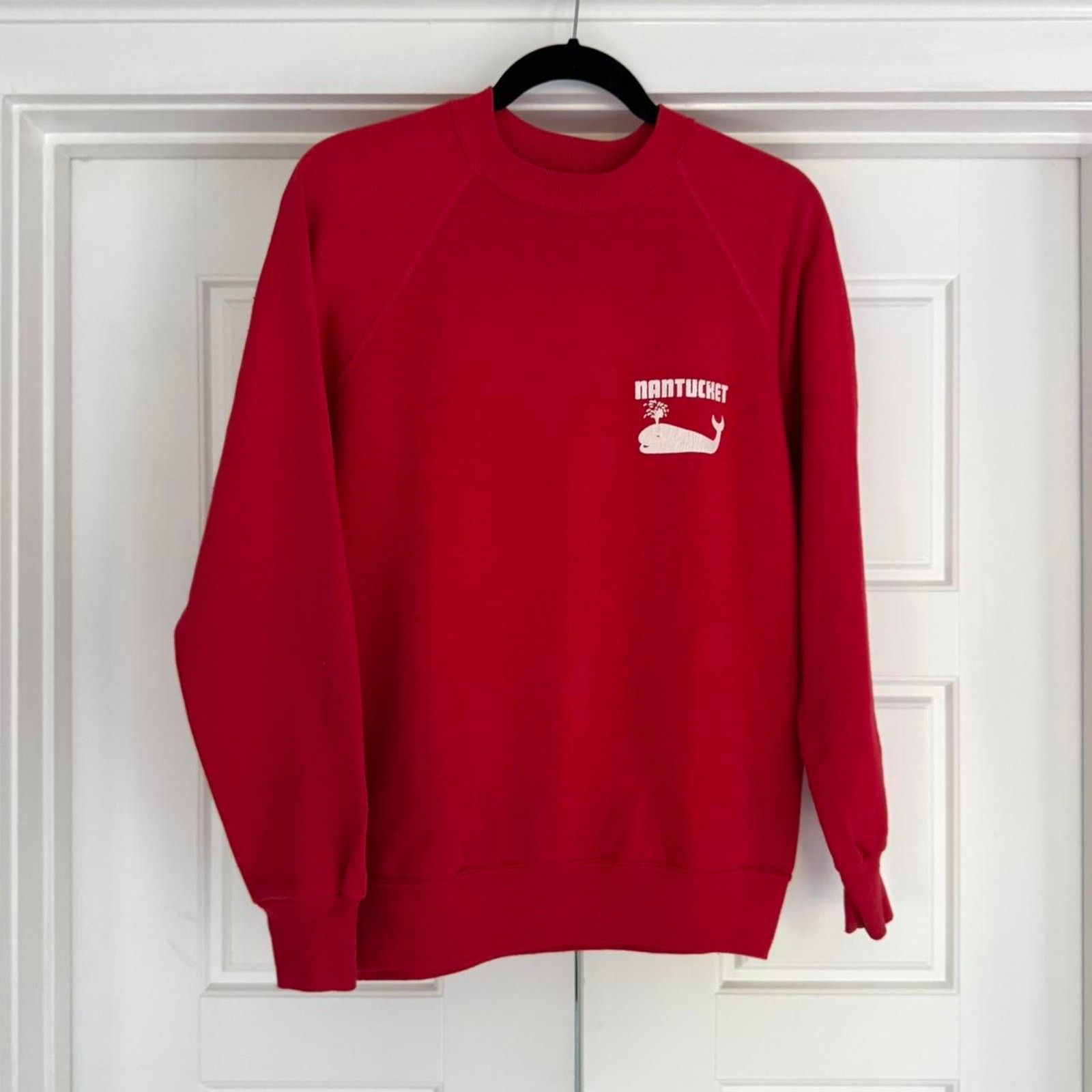Other Nantucket Whale Red Sweatshirt - Vintage, Medium Size US M / EU 48-50 / 2 - 2 Thumbnail