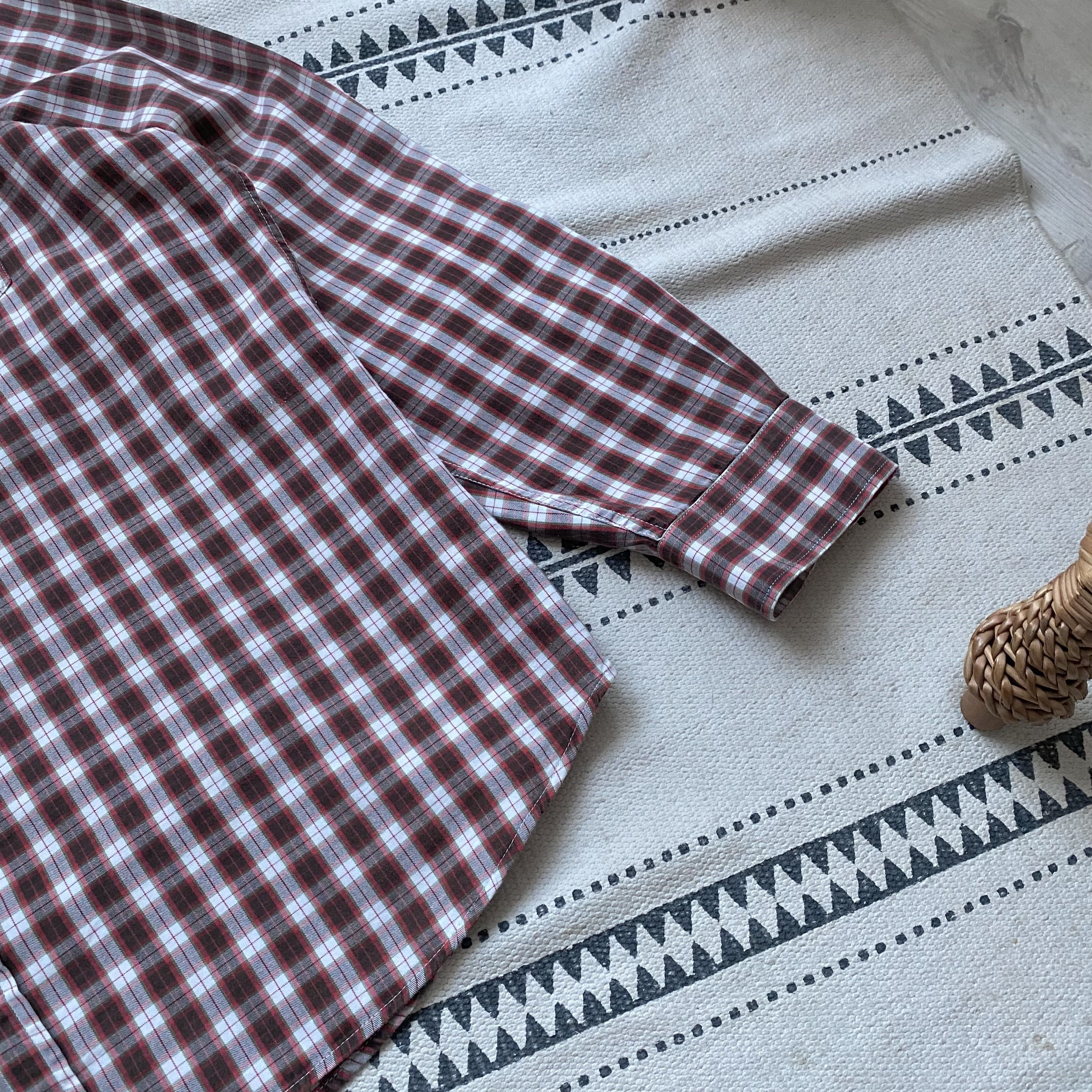Baracuta 👔 Vintage luxury Batacuta Shirt checked Size US XL / EU 56 / 4 - 6 Thumbnail