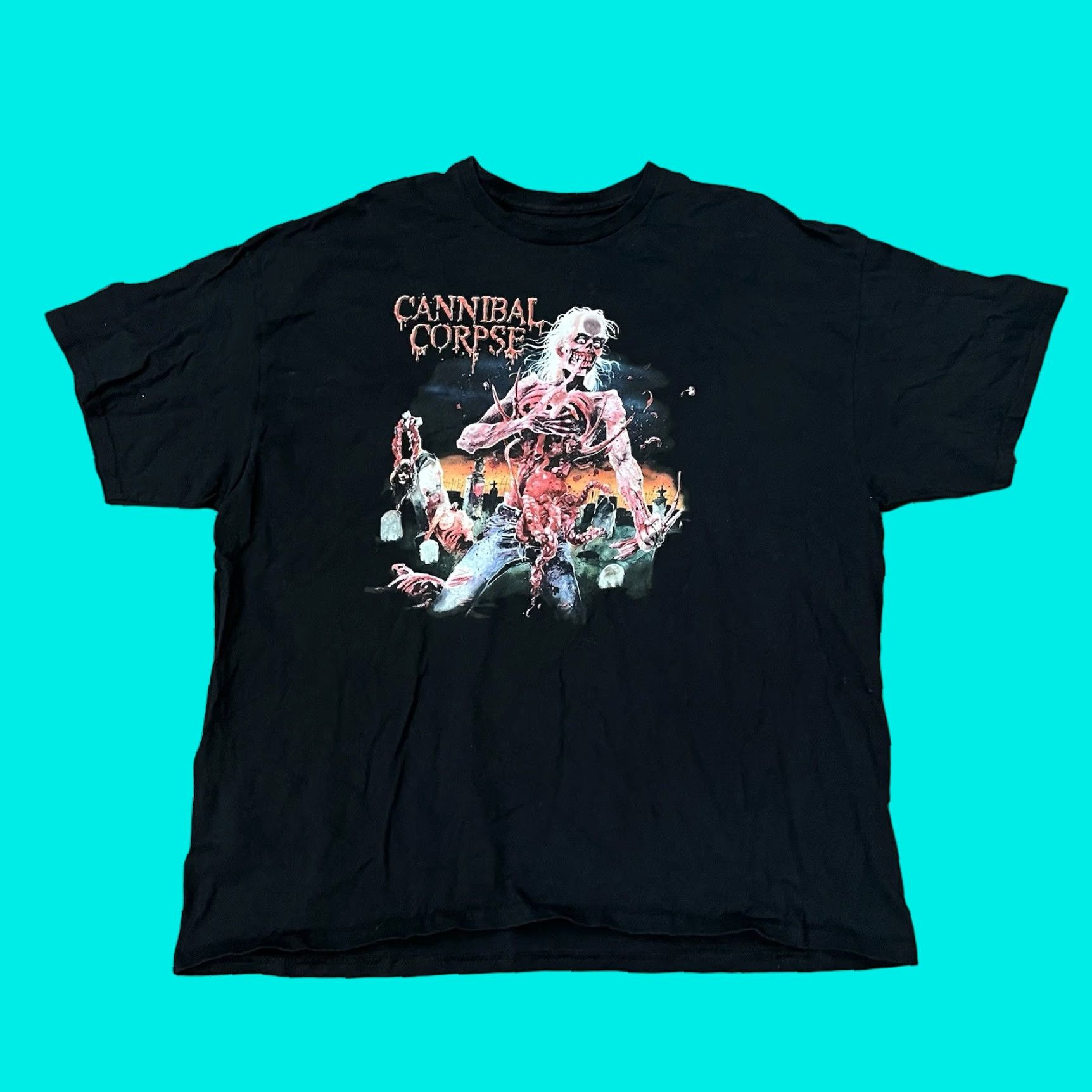 Doublet VINTAGE Cannibal Corpse T-Shirt Mens XL Black Double-Sided Band Tee Obituary Amon Amarth Size US XL / EU 56 / 4 - 1 Thumbnail